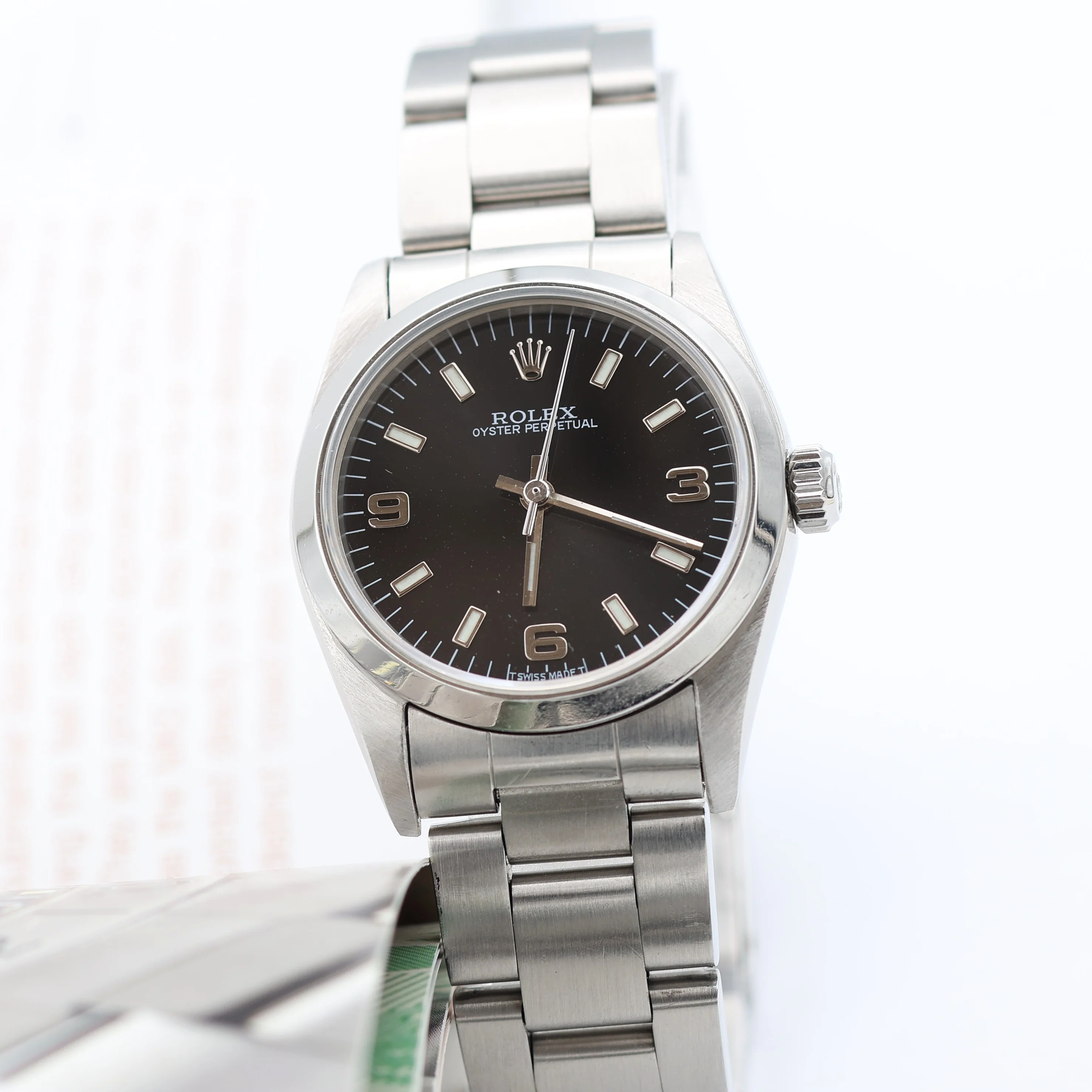 Rolex Oyster Perpetual Ref. 67480 - Black 3-6-9 Dial - Oyster - Full Set - Image 8