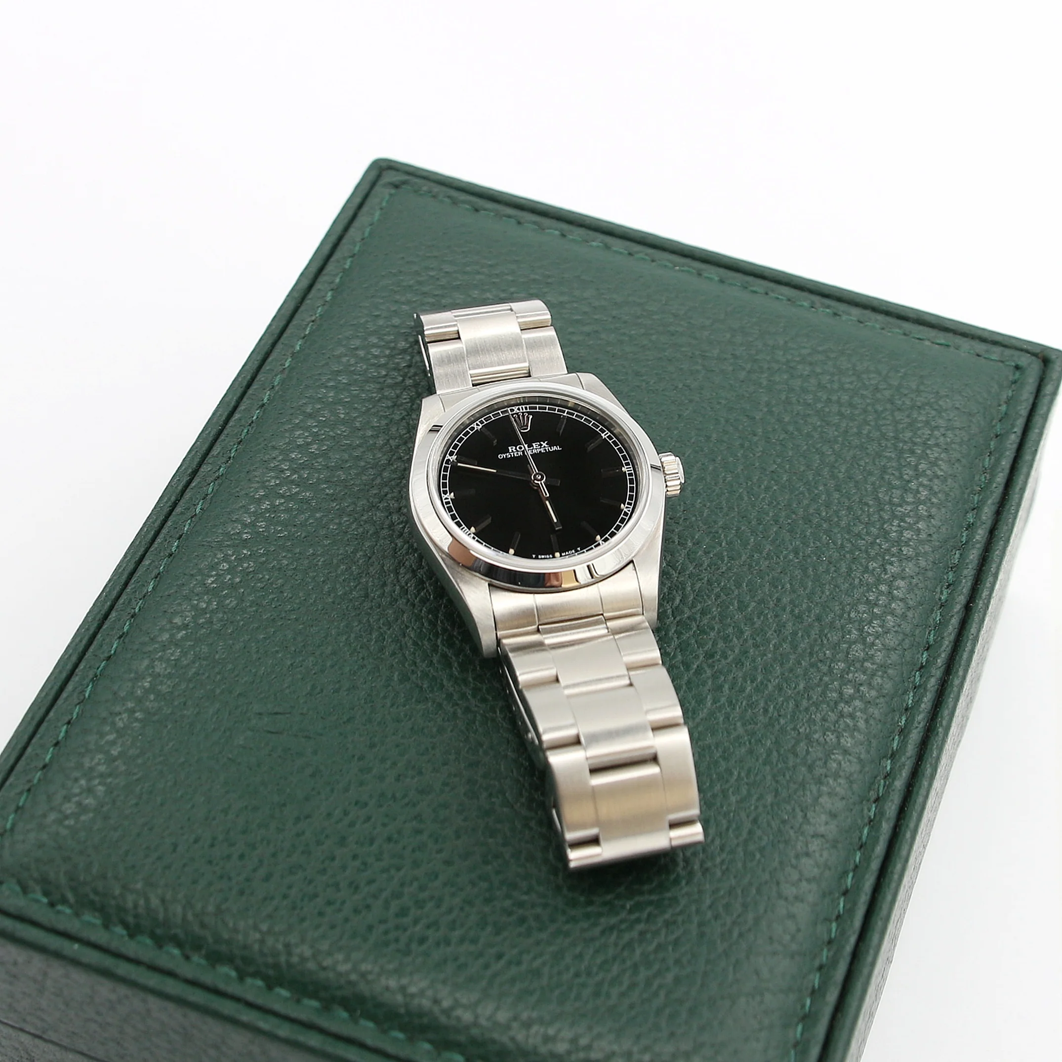 Rolex Oyster Perpetual Ref. 67480 - Black Circle Dial - Full Set - Image 4