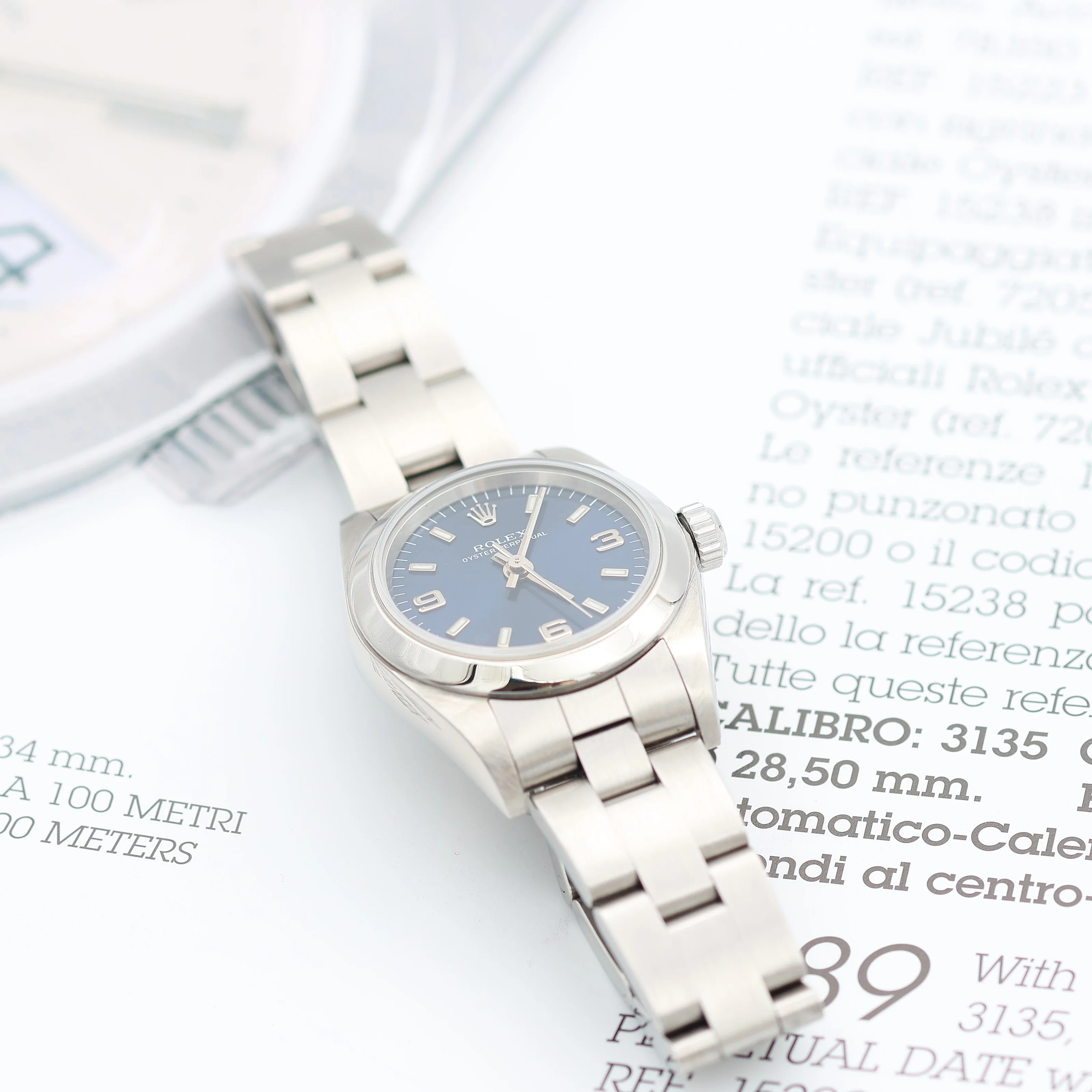 Rolex Oyster Perpetual ref. 76080 – Blue dial - Image 9