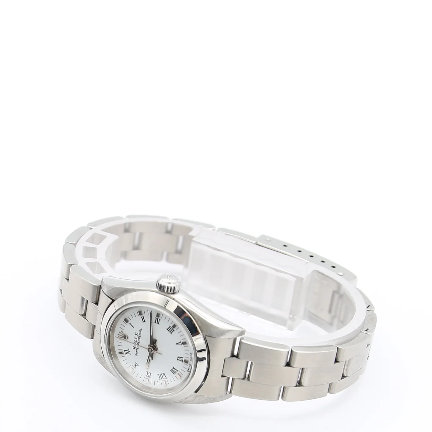 Rolex Oyster Perpetual ref. 76080 White Roman Dial - Image 4