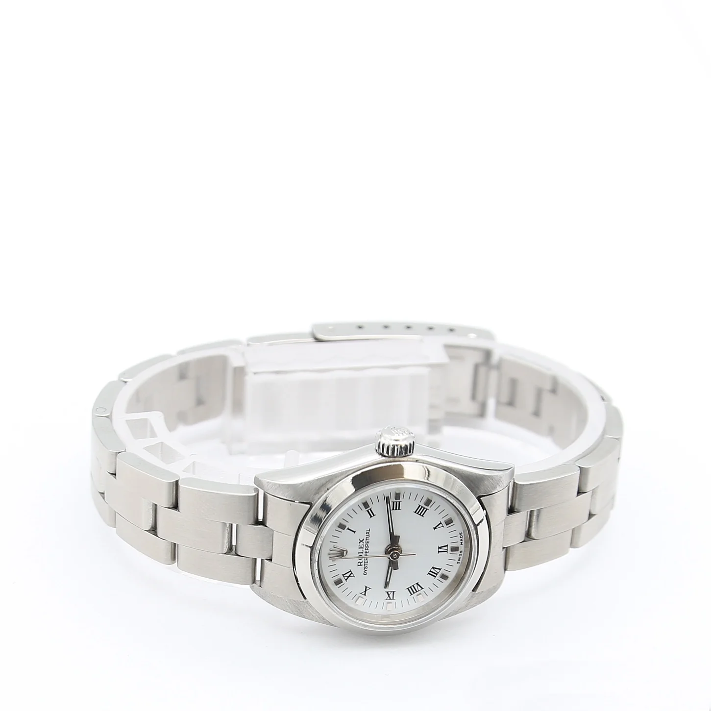 Rolex Oyster Perpetual ref. 76080 White Roman Dial - Image 5