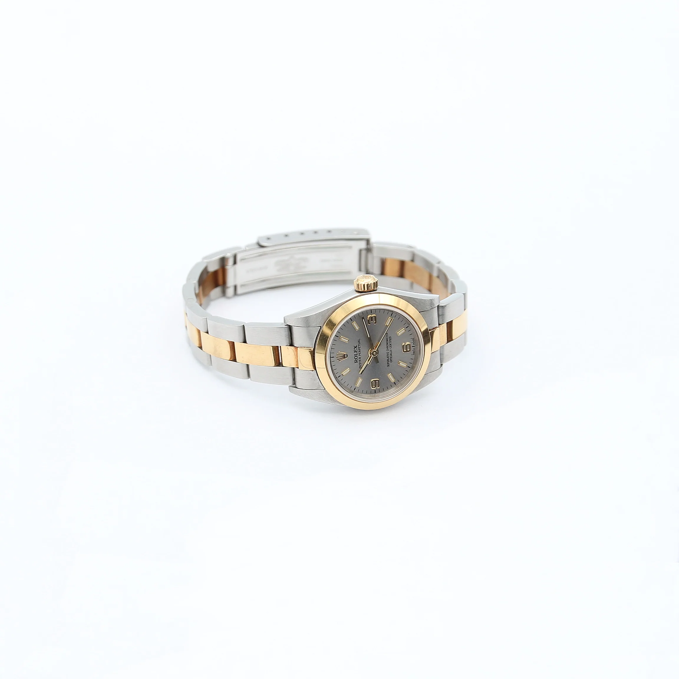 Rolex Oyster Perpetual ref. 67183 Steel/Gold - Grey Dial - Full Set - Image 5