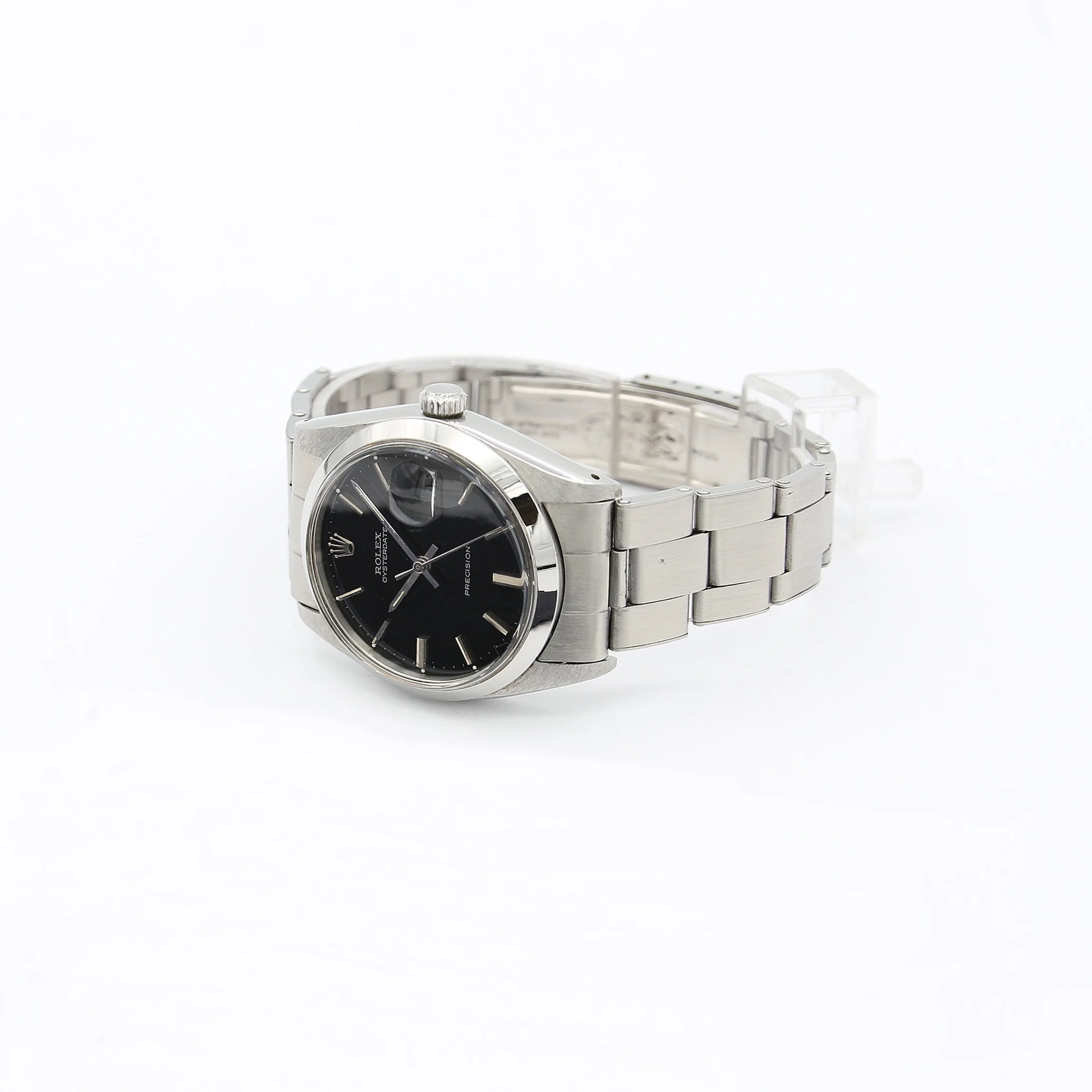 Rolex Precision Date ref. 6694 Black Dial Rivet bracelet - Image 4