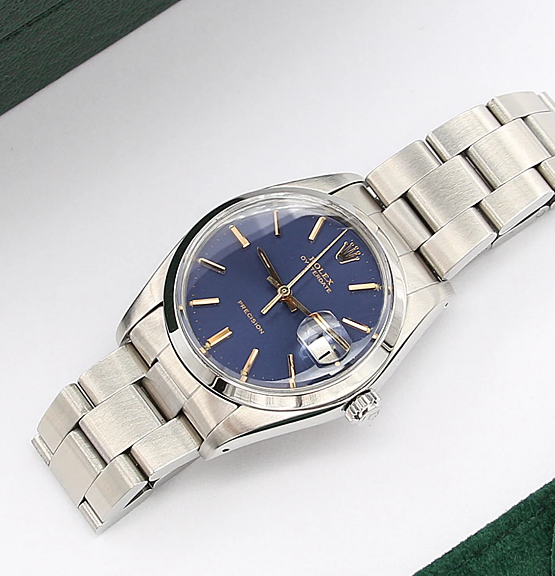 Rolex Precision Date ref. 6694 Blue Dial (Golden Indexes) - Oyster bracelet - Image 3