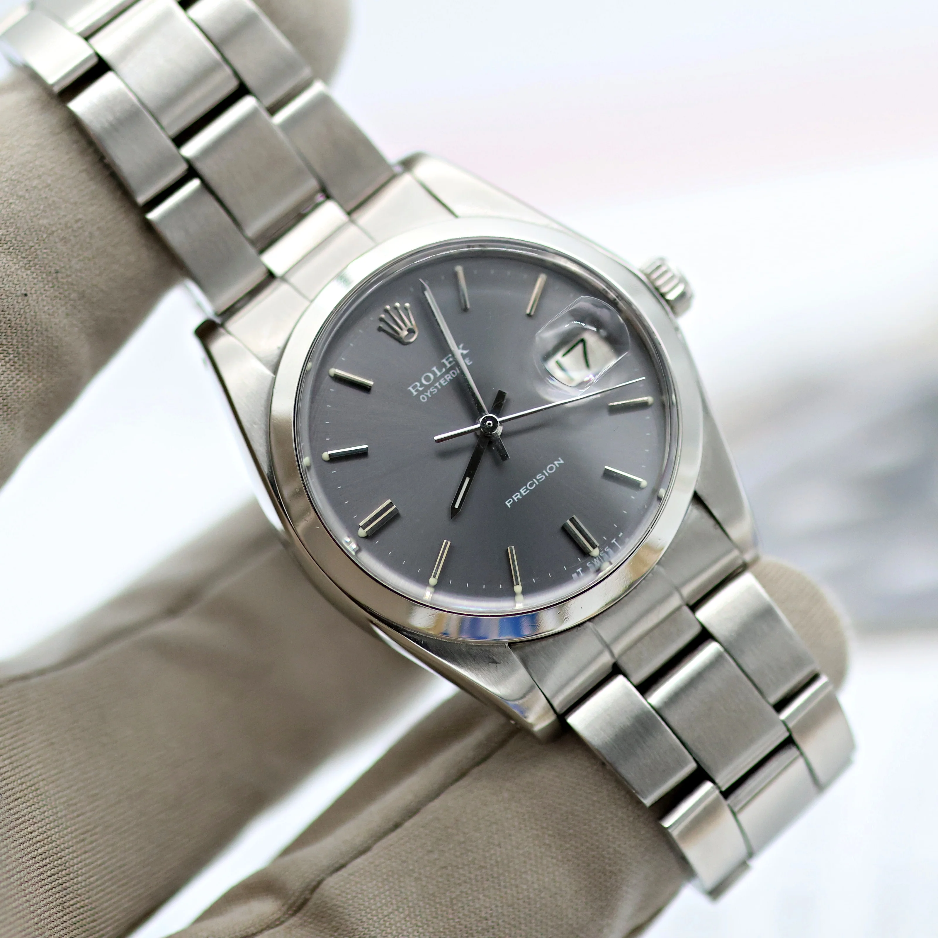 Rolex Precision Date ref. 6694 Grey Dial - Oyster Vintage Bracelet - Image 12