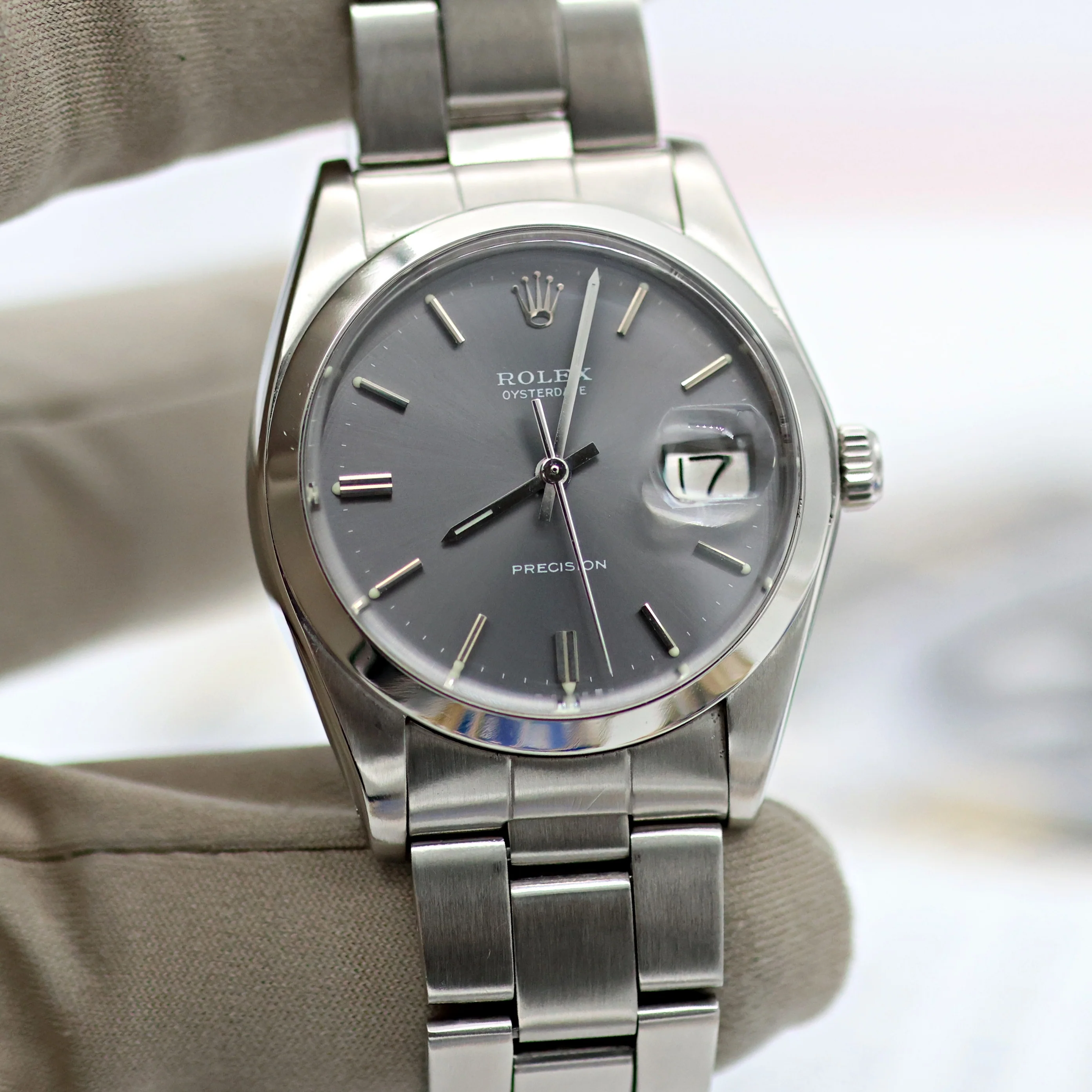 Rolex Precision Date ref. 6694 Grey Dial - Oyster Vintage Bracelet - Image 13