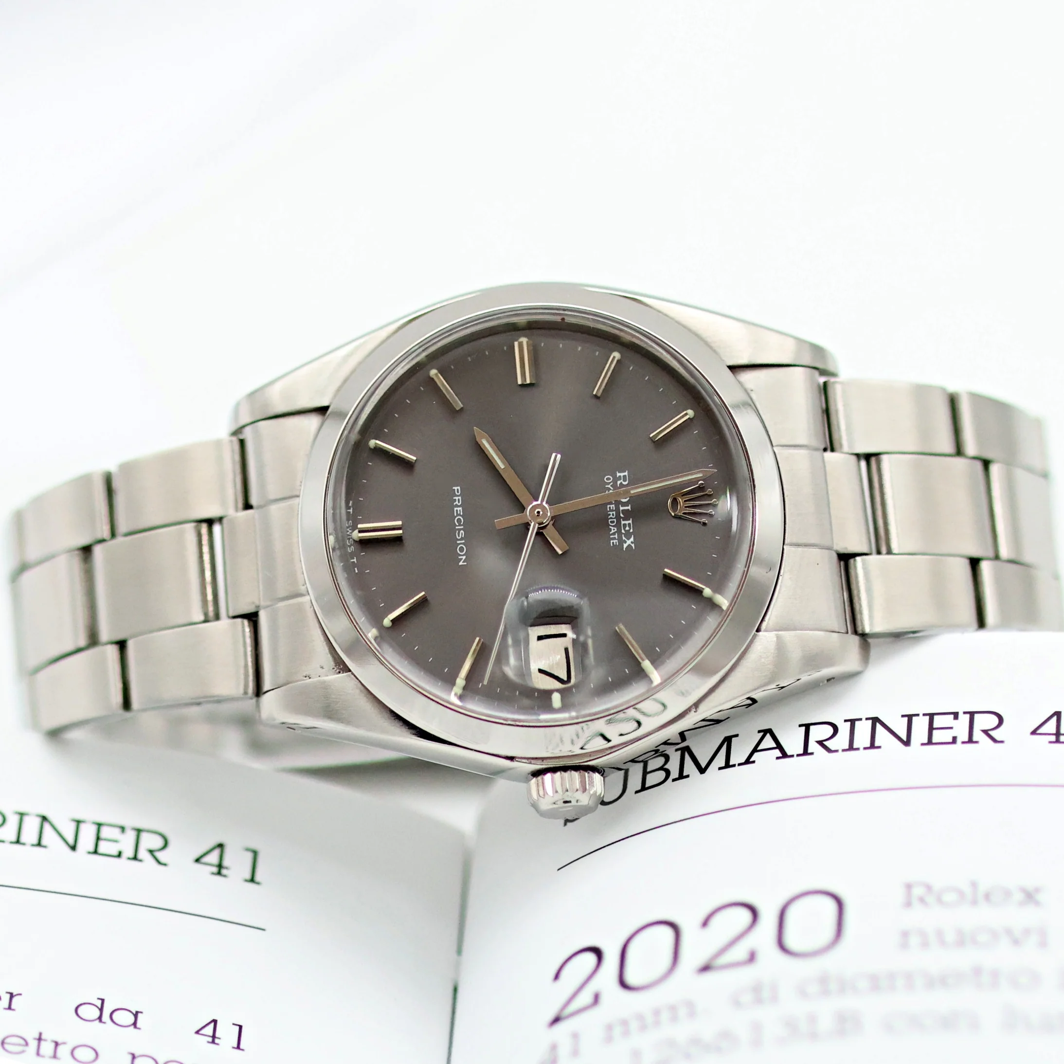 Rolex Precision Date ref. 6694 Grey Dial - Oyster Vintage Bracelet - Image 16