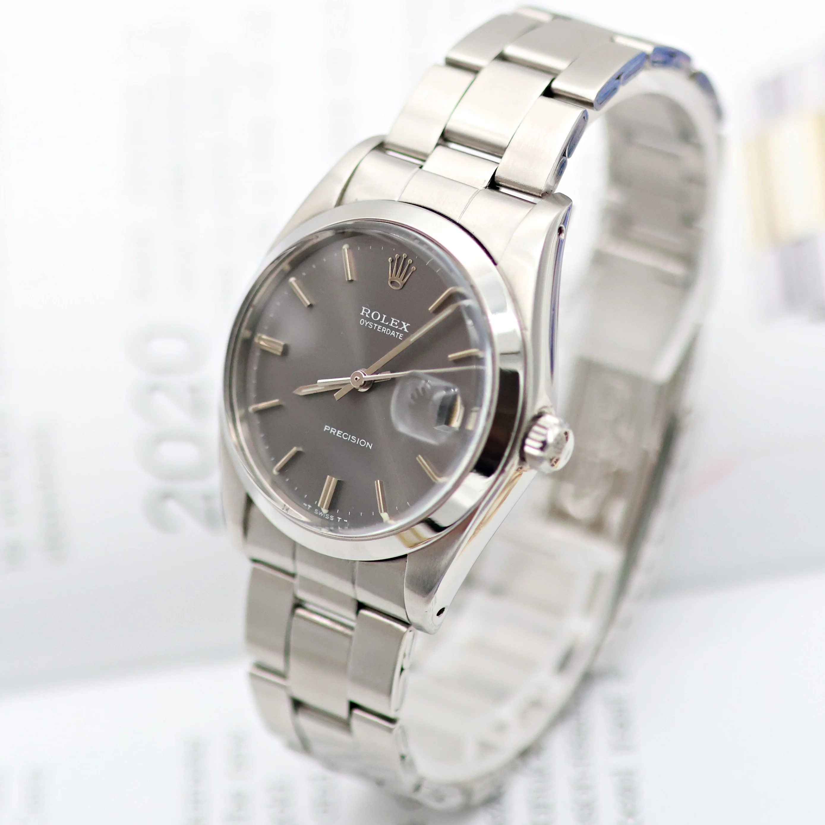Rolex Precision Date ref. 6694 Grey Dial - Oyster Vintage Bracelet - Image 17