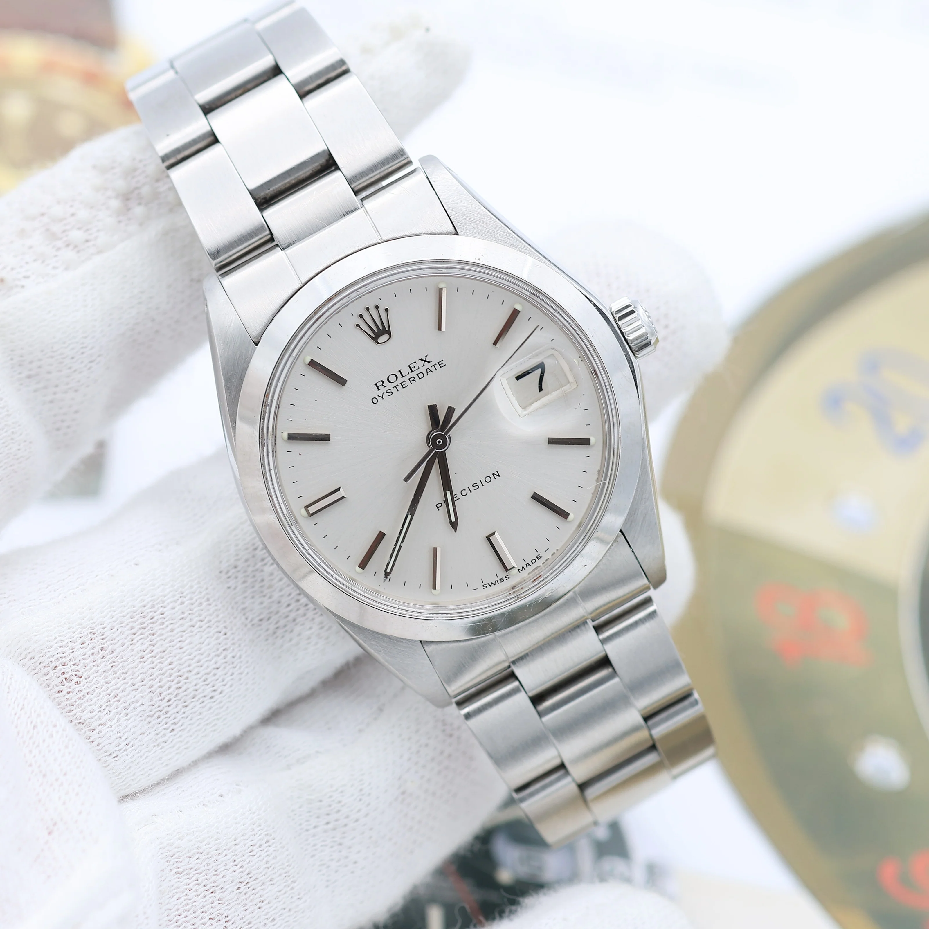 Rolex Precision Date ref. 6694 - Silver Dial - Oyster bracelet (III) - Image 3