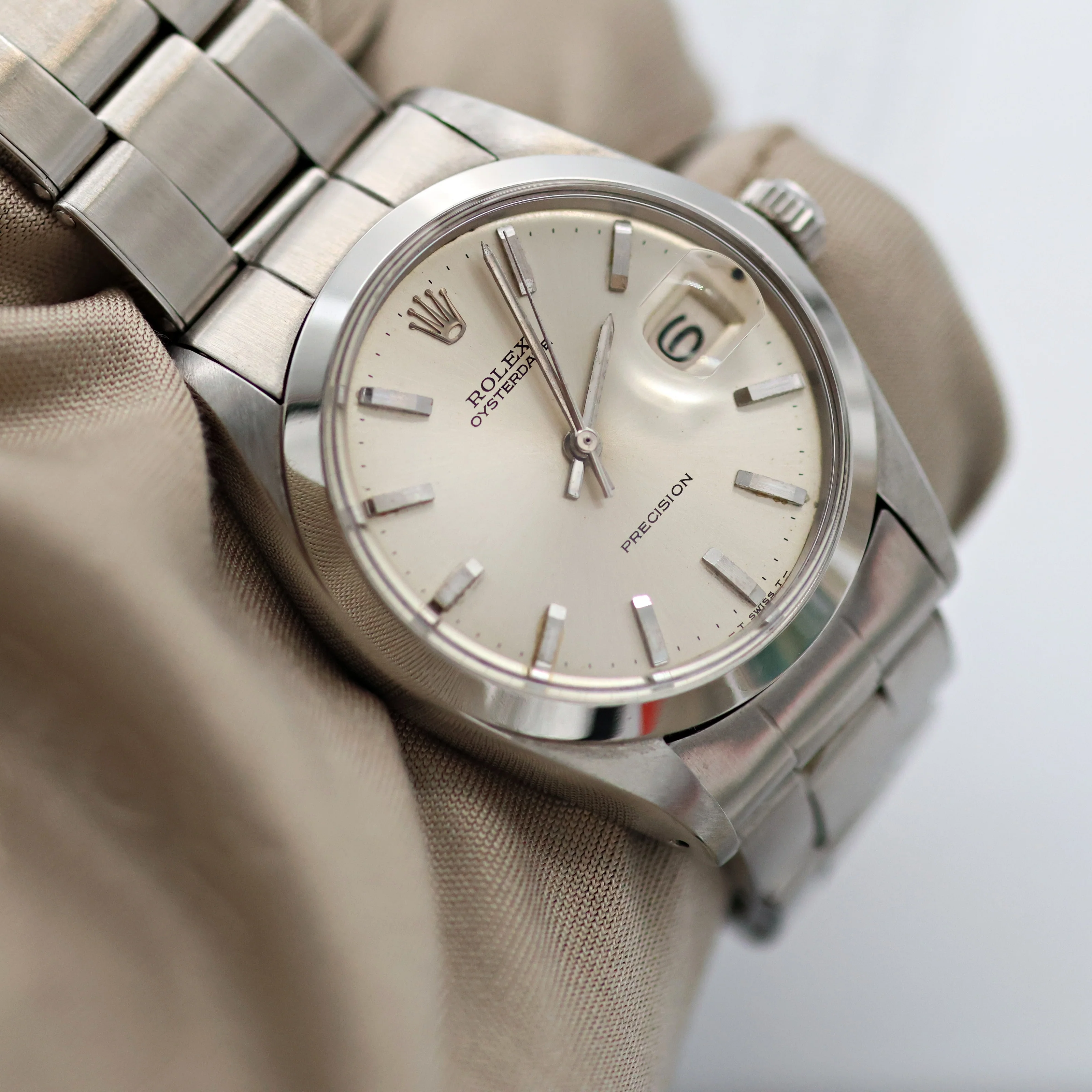 Rolex Precision ref. 6694 - Silver Dial - Oyster Rivet Bracelet - Image 6