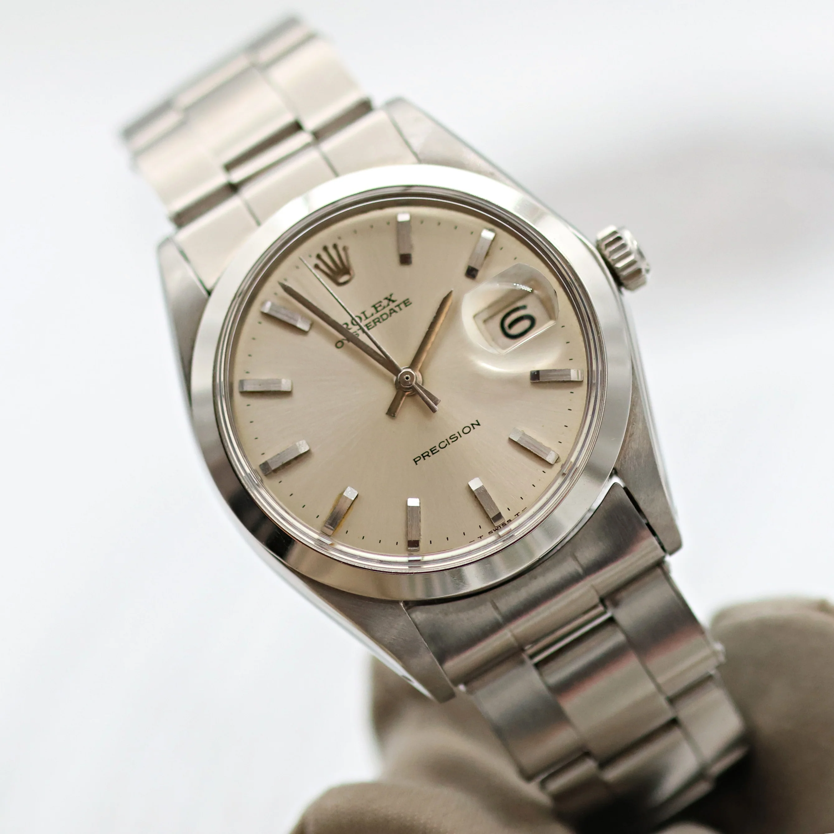 Rolex Precision ref. 6694 - Silver Dial - Oyster Rivet Bracelet - Image 8