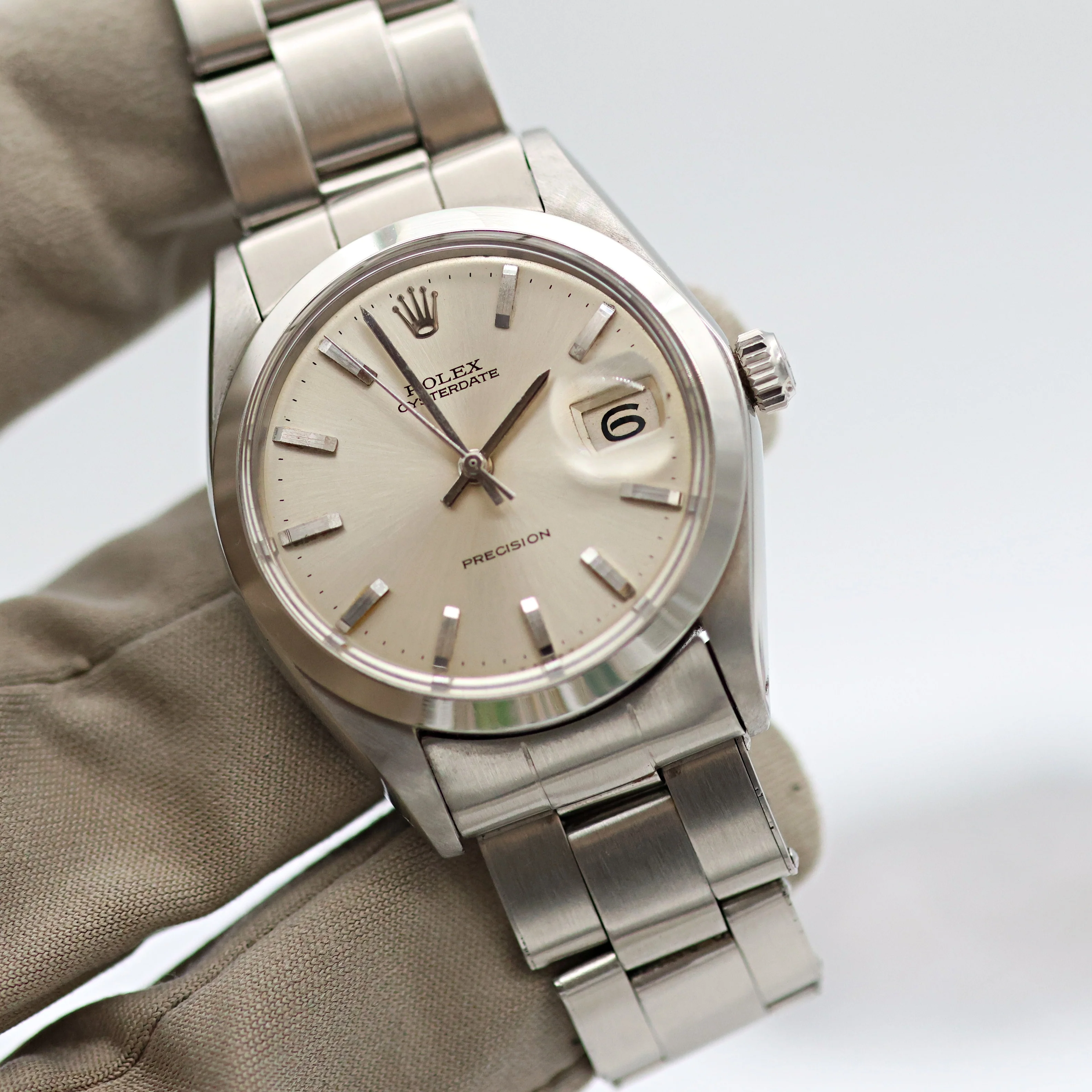 Rolex Precision ref. 6694 - Silver Dial - Oyster Rivet Bracelet - Image 9