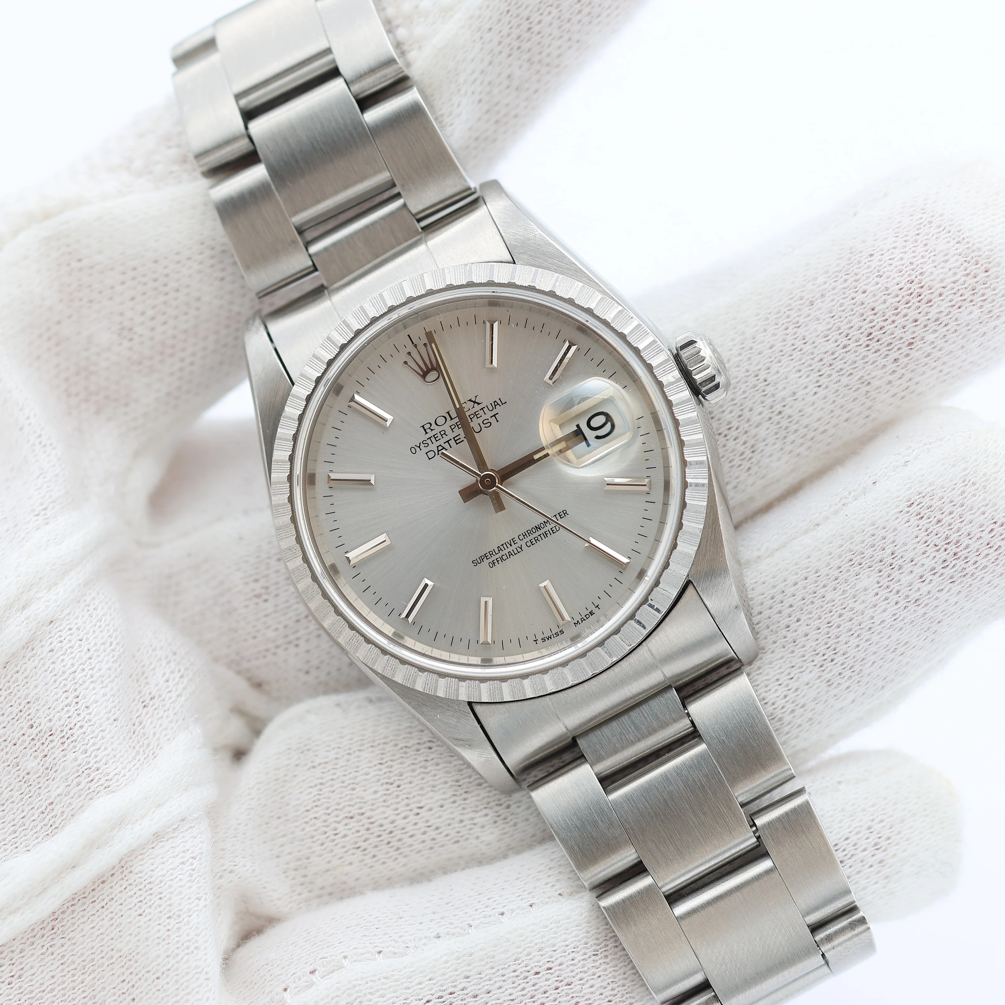 Rolex ref. 16220 Silver Dial - Oyster Bracelet - Image 6