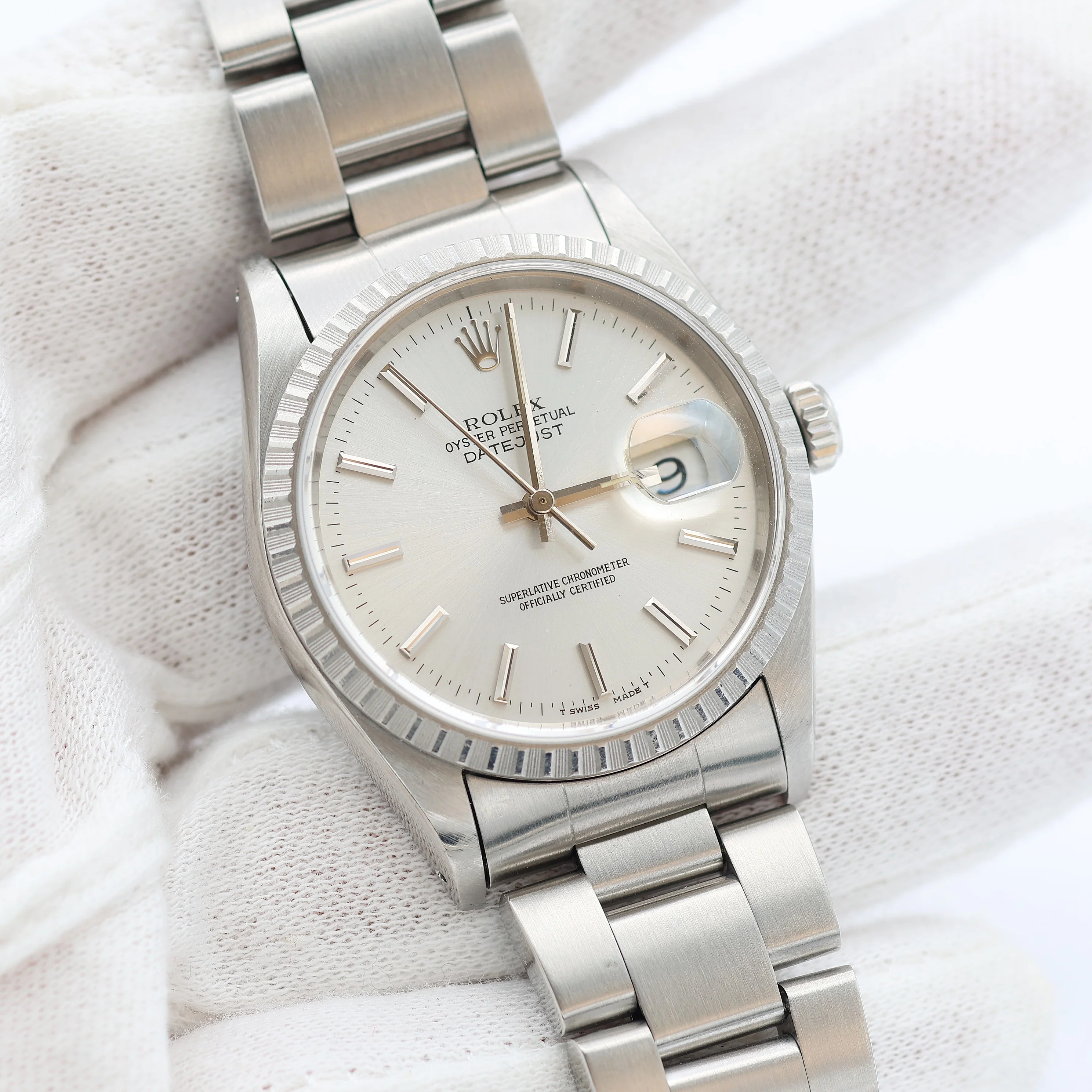 Rolex ref. 16220 Silver Dial - Oyster Bracelet - Image 8