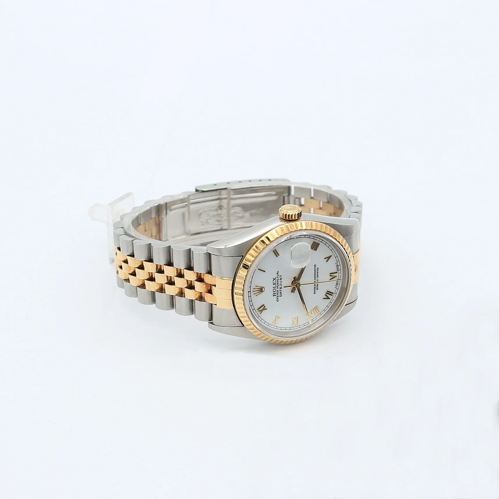 Rolex Datejust 36 ref. 16233 White Roman dial - Full Set - Image 3