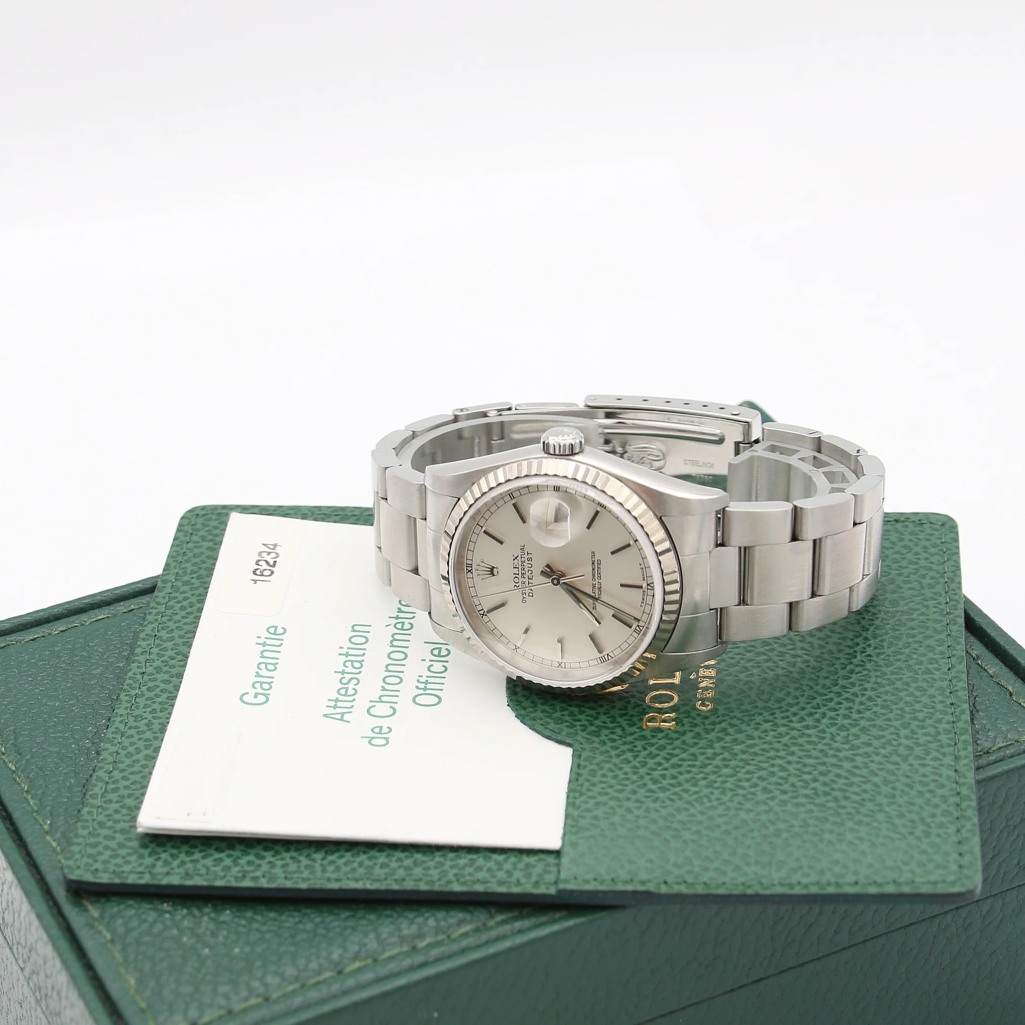 RolexDatejust ref. 16234 Silver Dial (Circle Minutes) - Full Set - Image 2