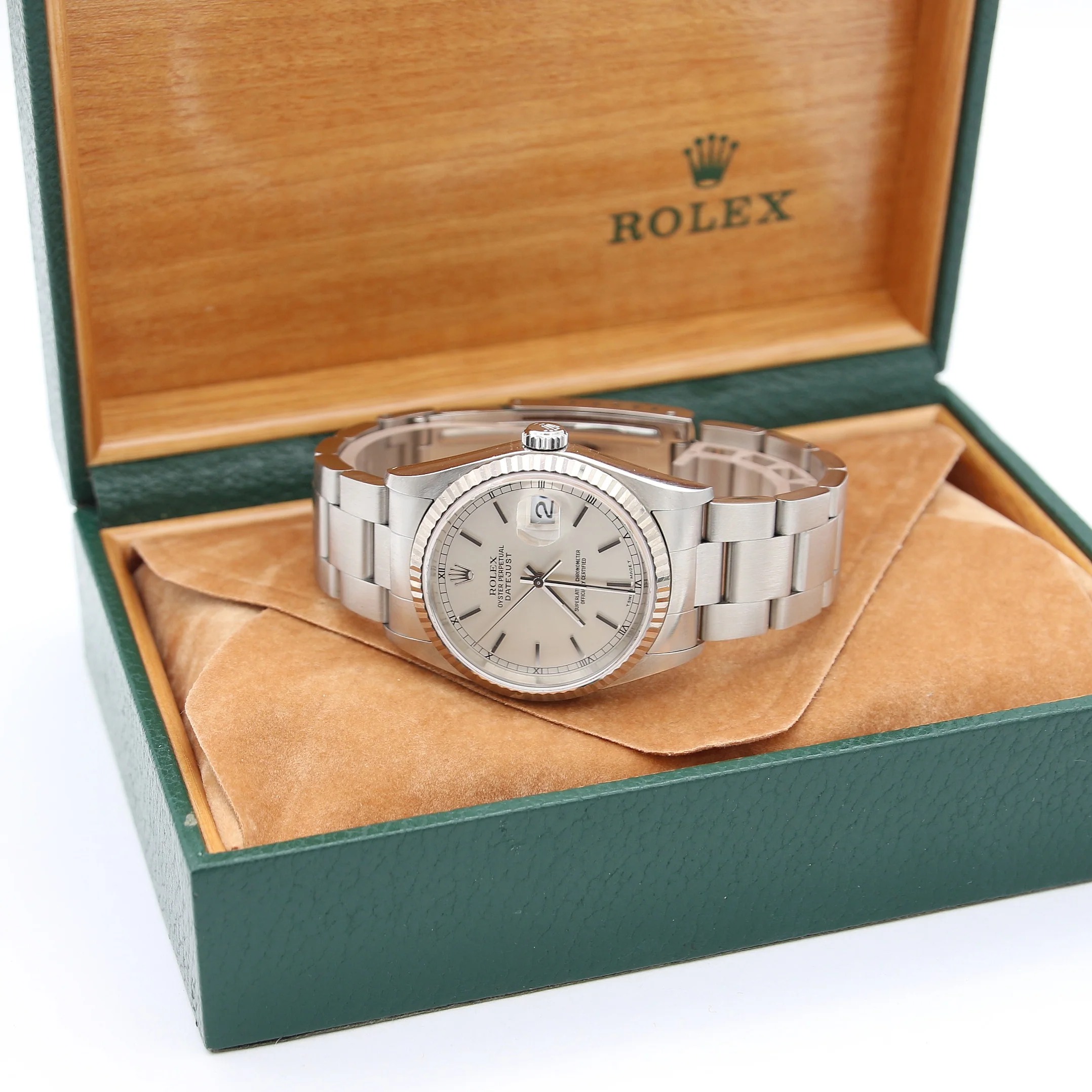 RolexDatejust ref. 16234 Silver Dial (Circle Minutes) - Full Set - Image 3