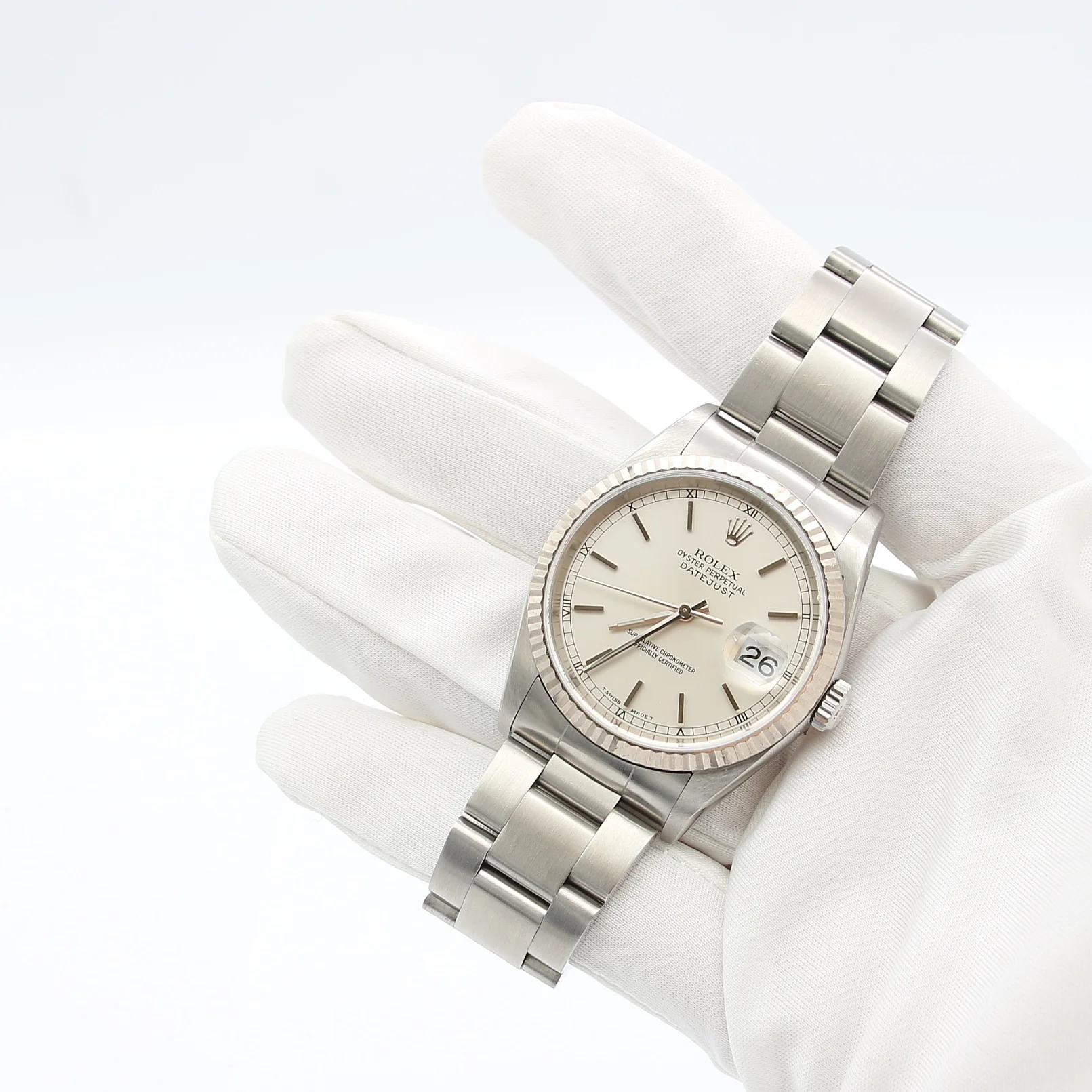 RolexDatejust ref. 16234 Silver Dial (Circle Minutes) - Full Set - Image 6