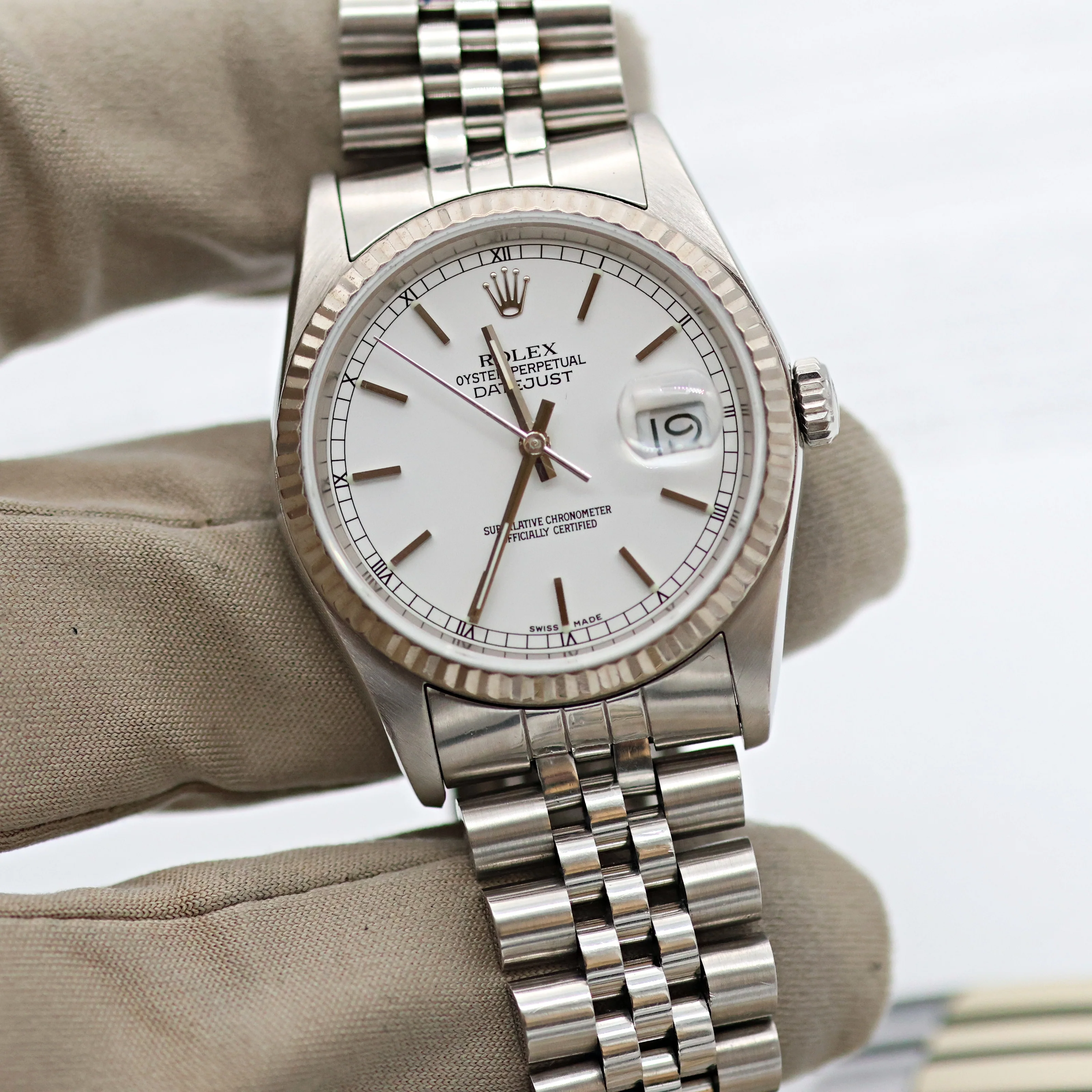 ON SALE: Rolex ref. 16234 White Circle Dial - Jubilee Bracelet - Image 8