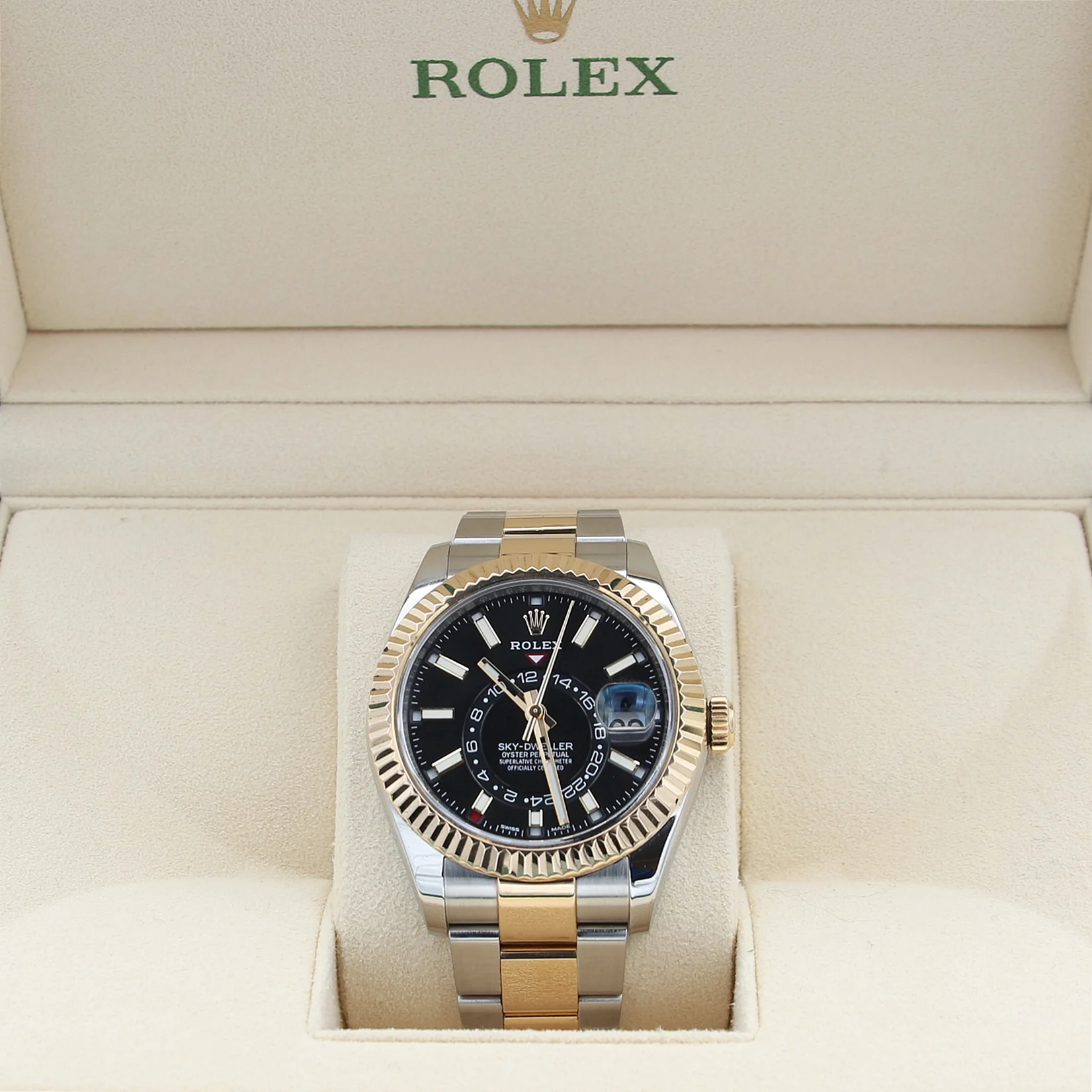 Rolex Skydweller Steel/Gold ref. 326933 Black Dial Oyster bracelet - Full Set - Image 2