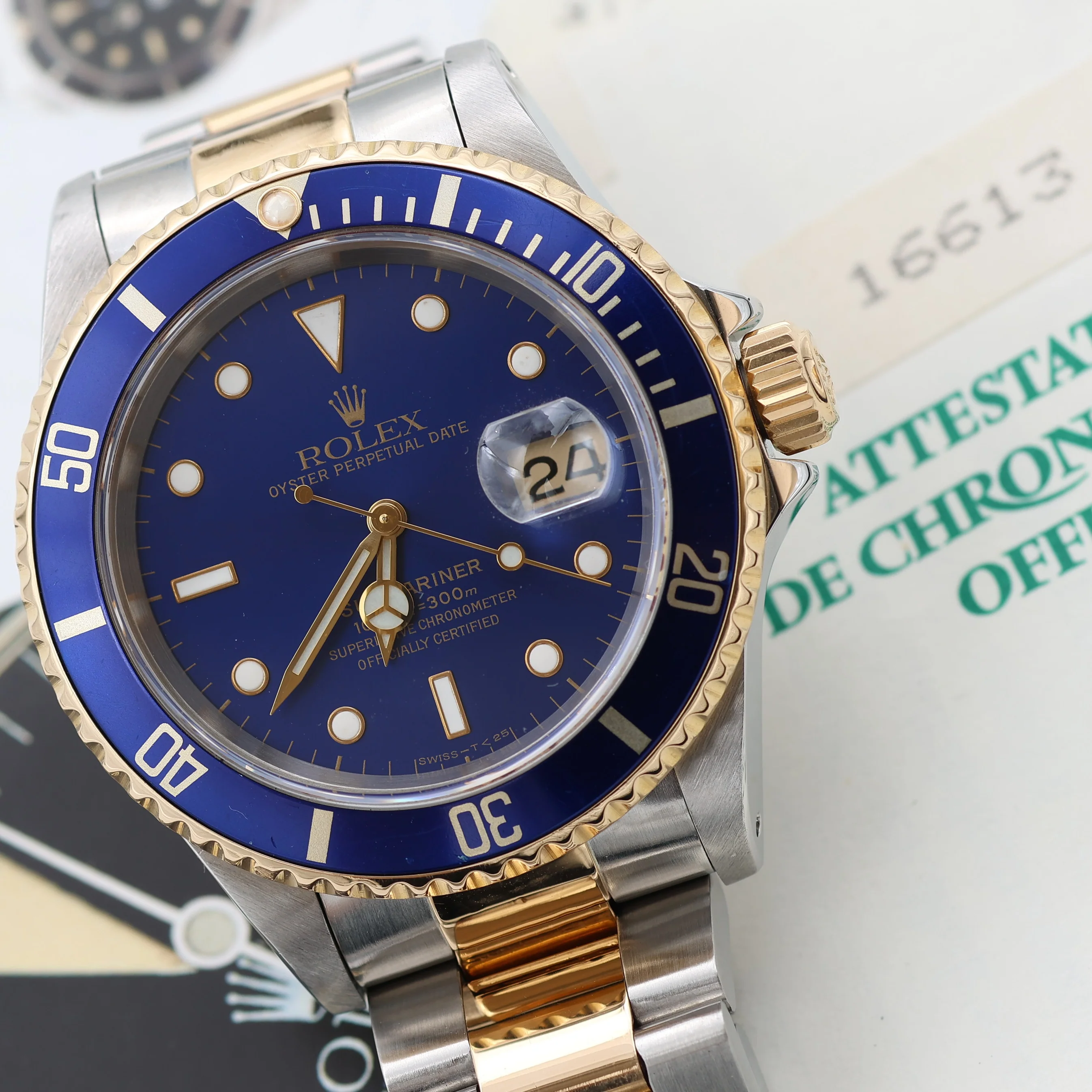 Rolex Submariner Date ref. 16613LB Steel/Gold - Full Set - Image 10