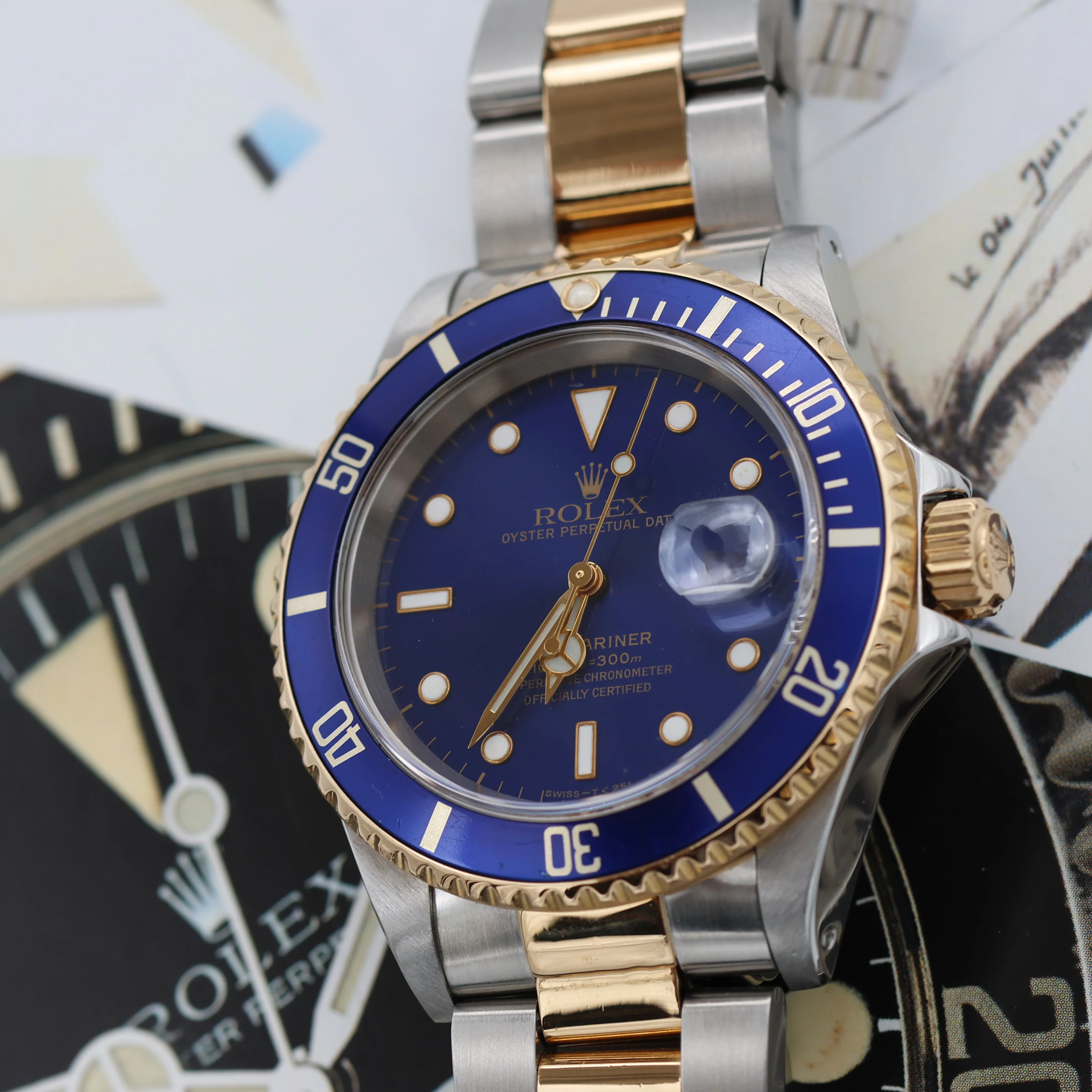 Rolex Submariner Date ref. 16613LB Steel/Gold - Full Set - Image 12