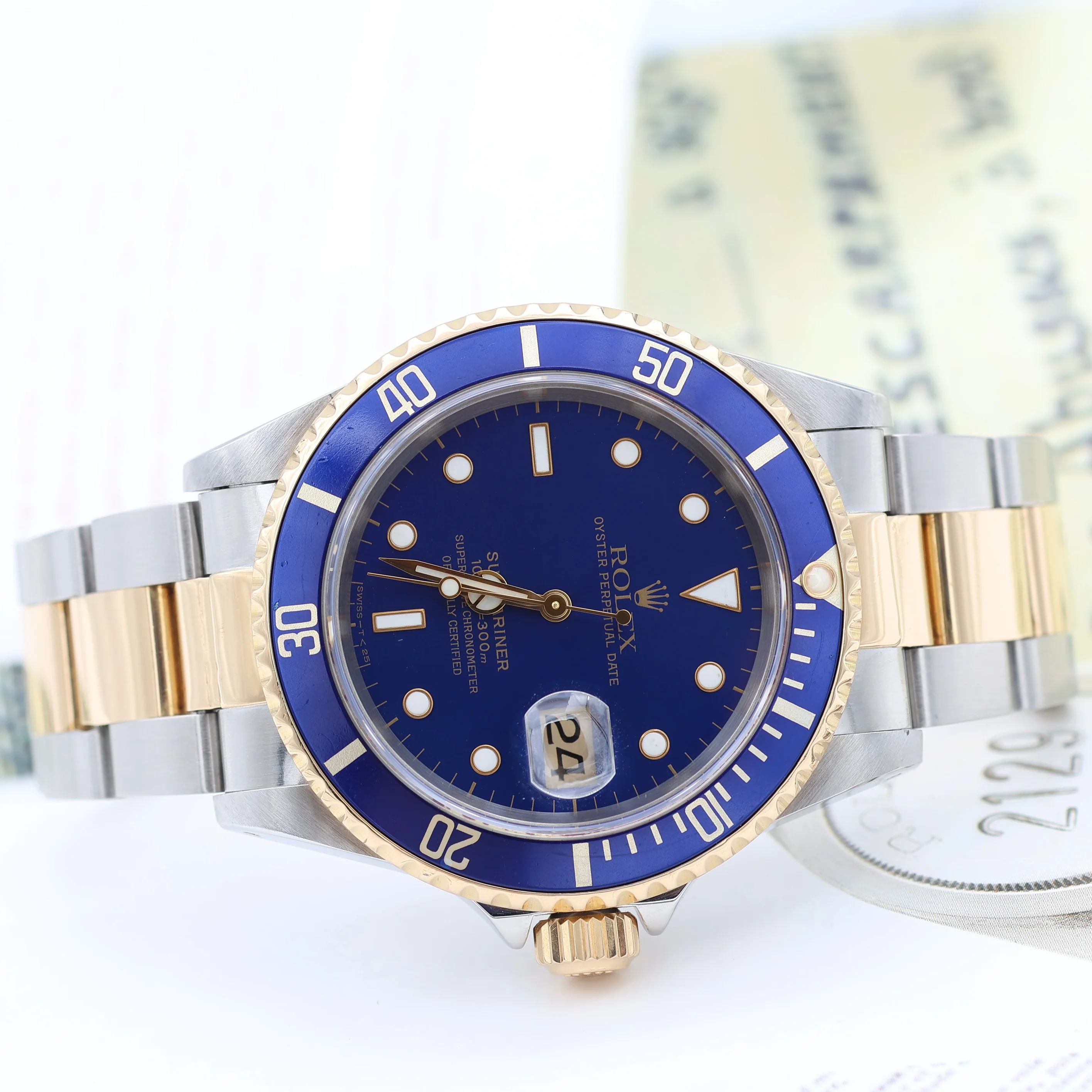 Rolex Submariner Date ref. 16613LB Steel/Gold - Full Set - Image 15