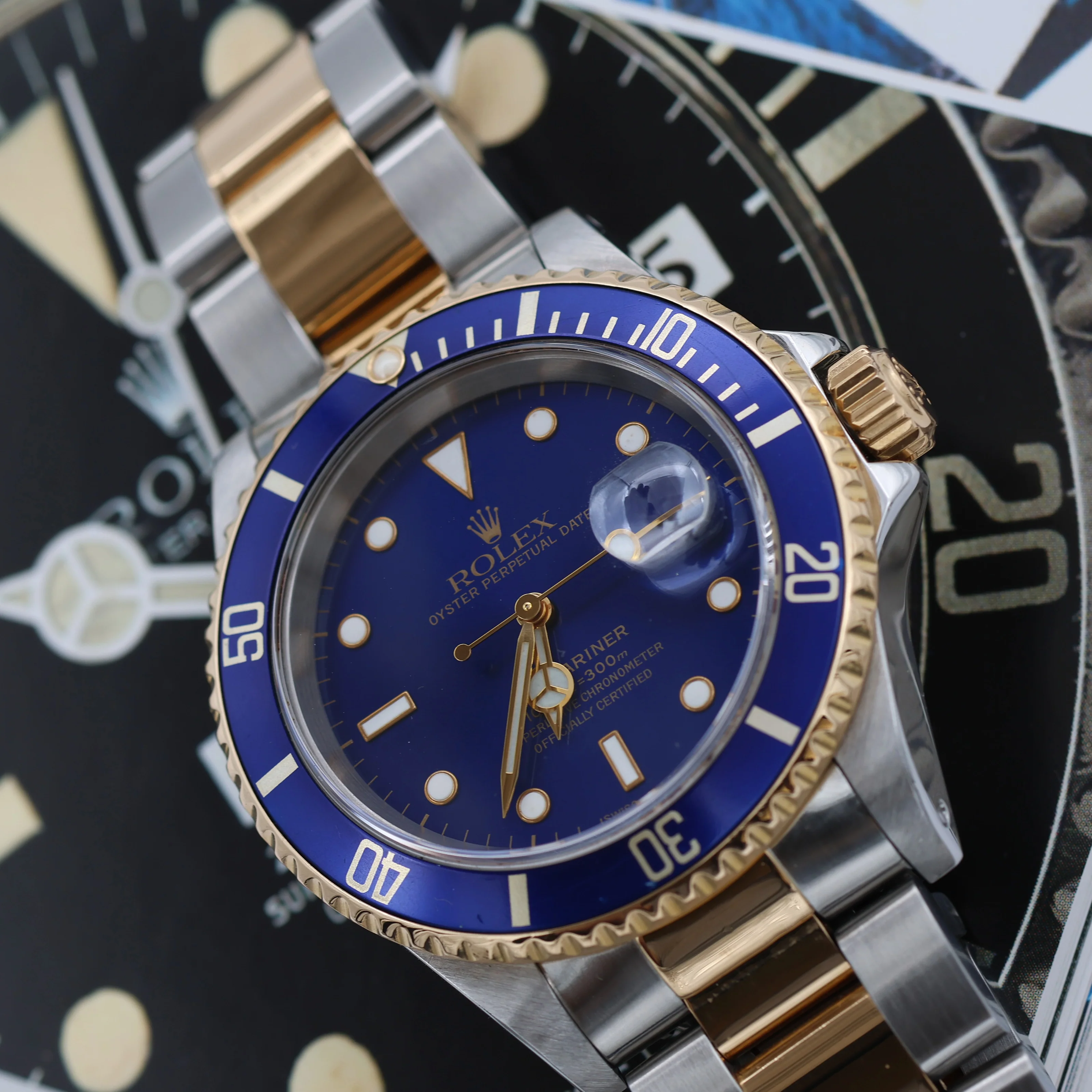 Rolex Submariner Date ref. 16613LB Steel/Gold - Full Set - Image 3