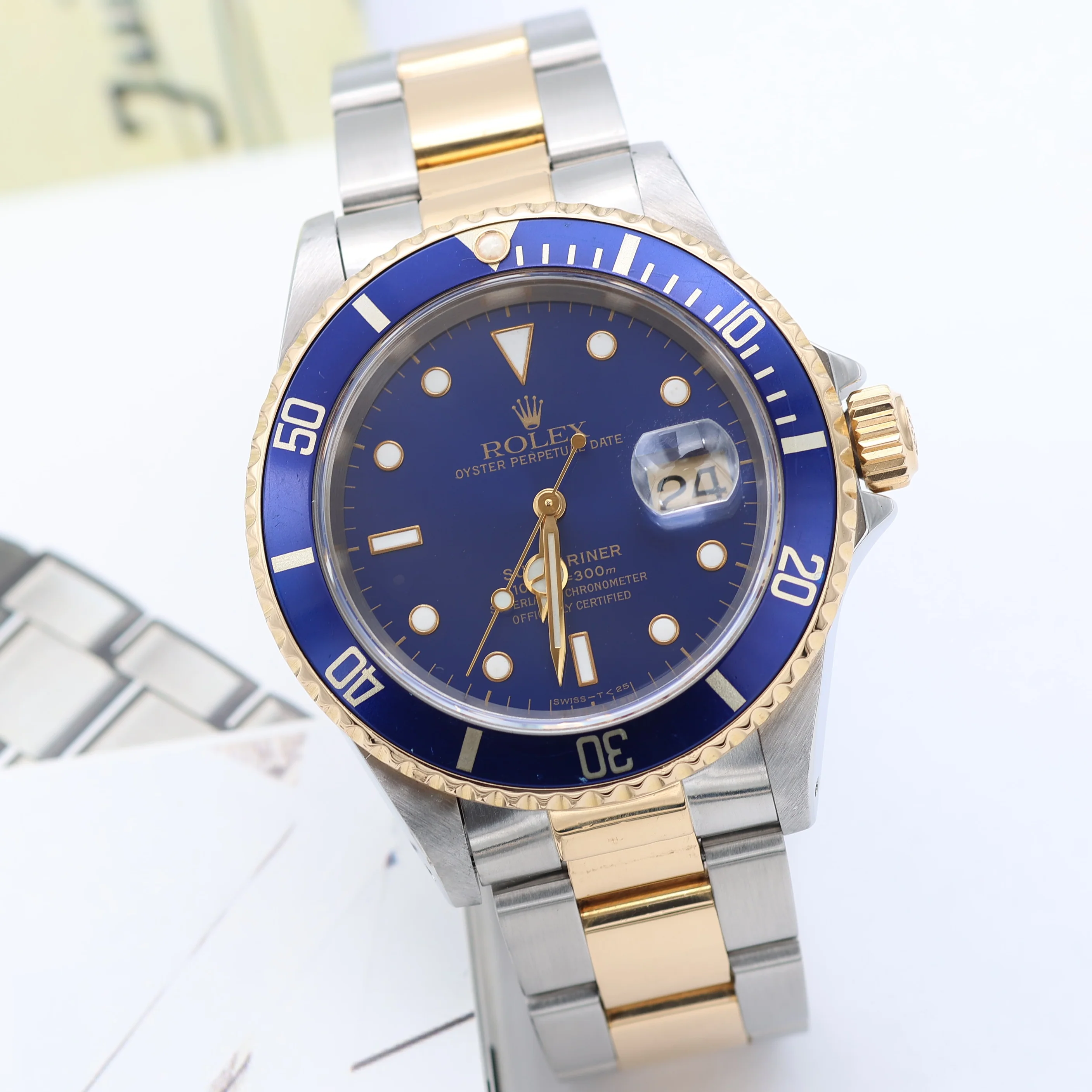 Rolex Submariner Date ref. 16613LB Steel/Gold - Full Set - Image 9