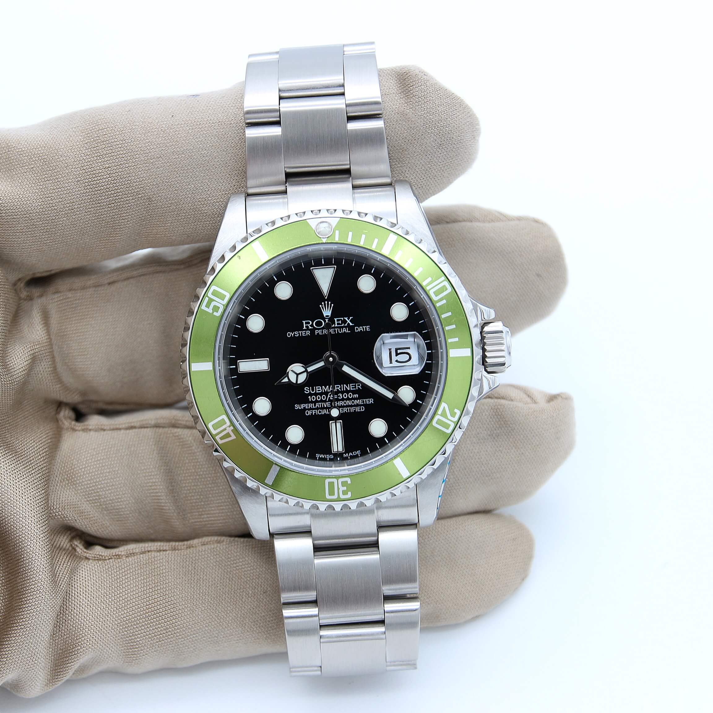 Rolex Submariner ref. 16610LV - Fat Four Serial Y - Service Card Rolex - Image 3