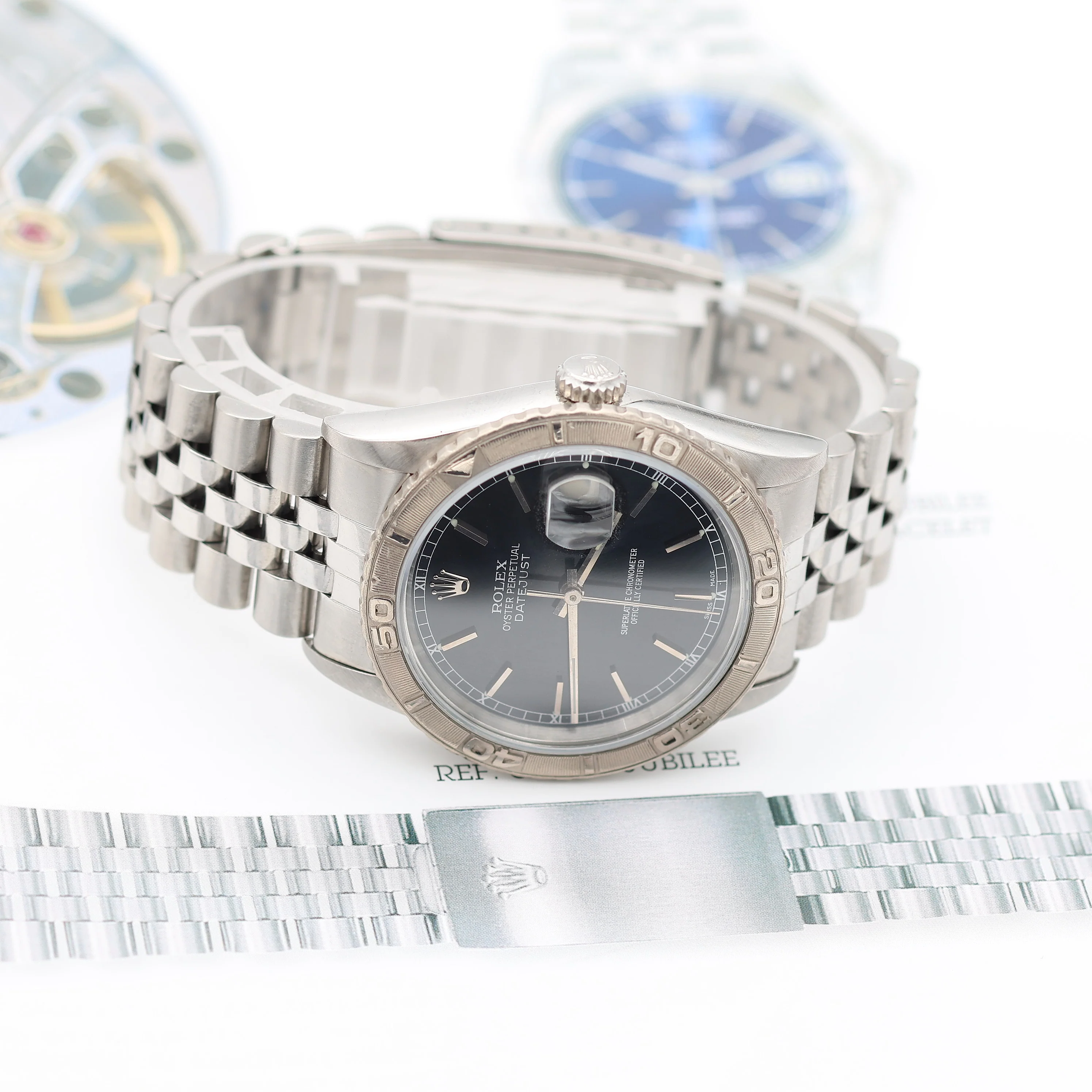 Rolex "Turn O Graph" Datejust ref. 16264 - Black Dial - Full Set - Image 5