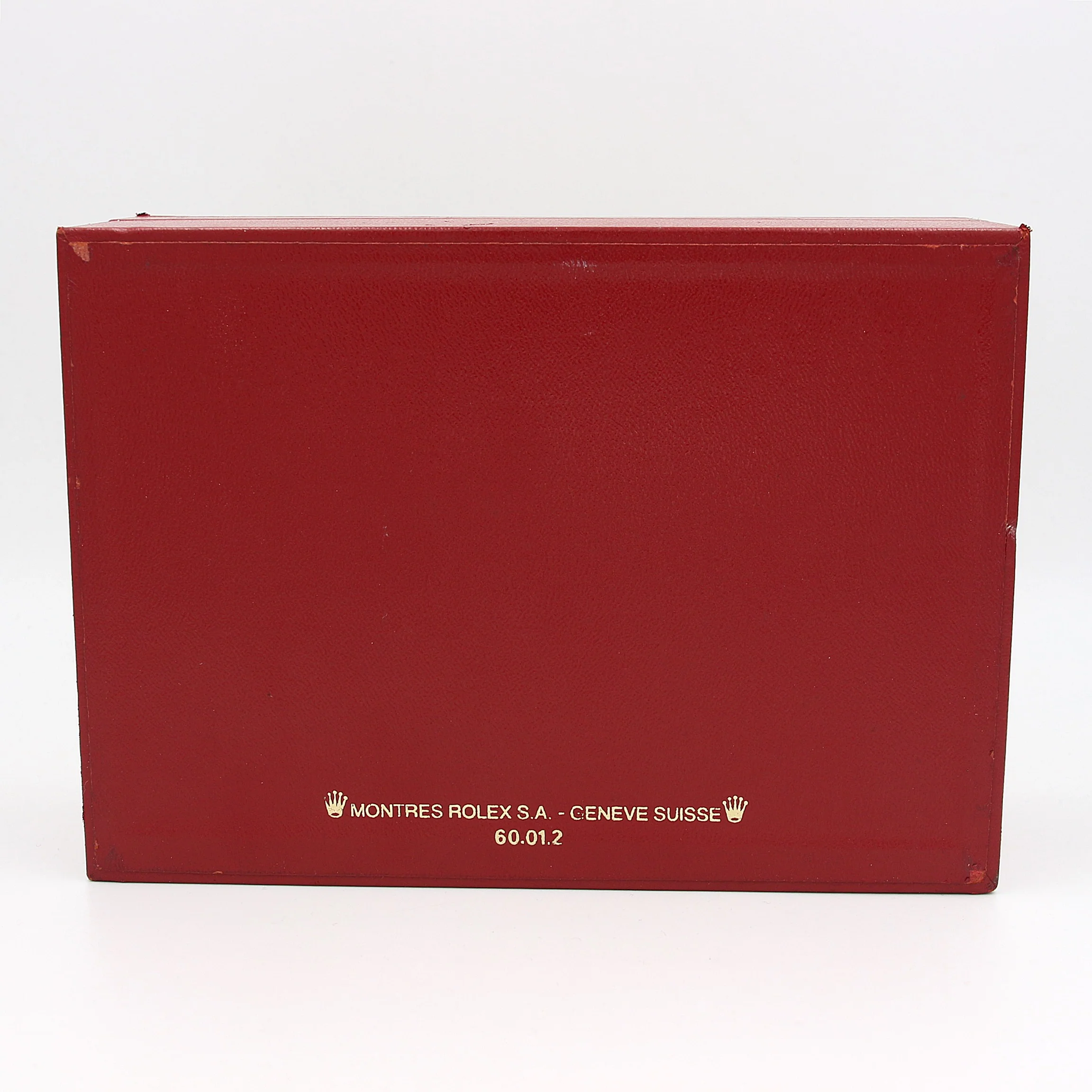 Rolex Watch Box | Vintage Box Lady Red and Gold "Embroidered" Tapestry President 60.01.2 - Image 4