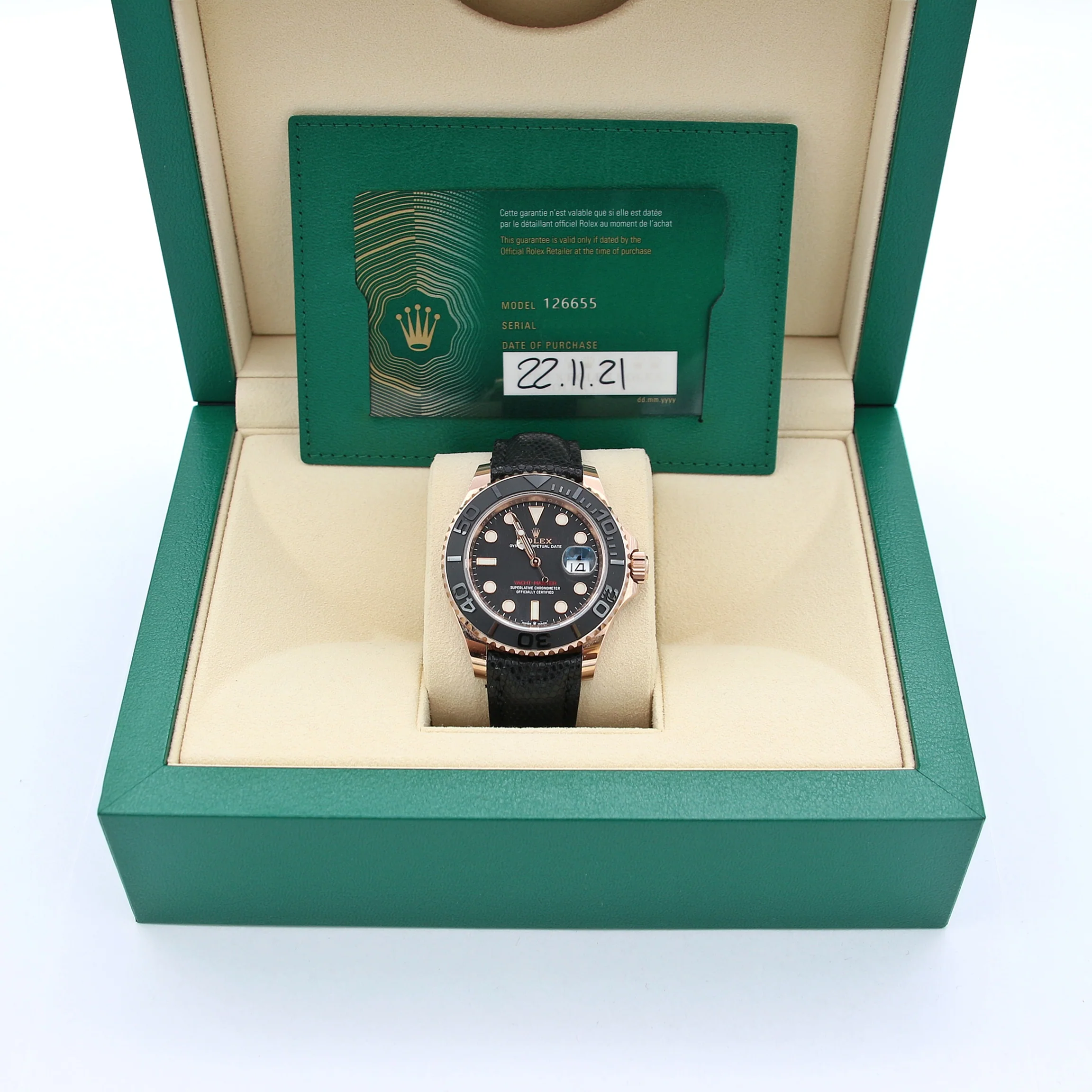 Rolex Yacht-Master ref. 126655 Leather strap - 2021 - Full Set - Image 4