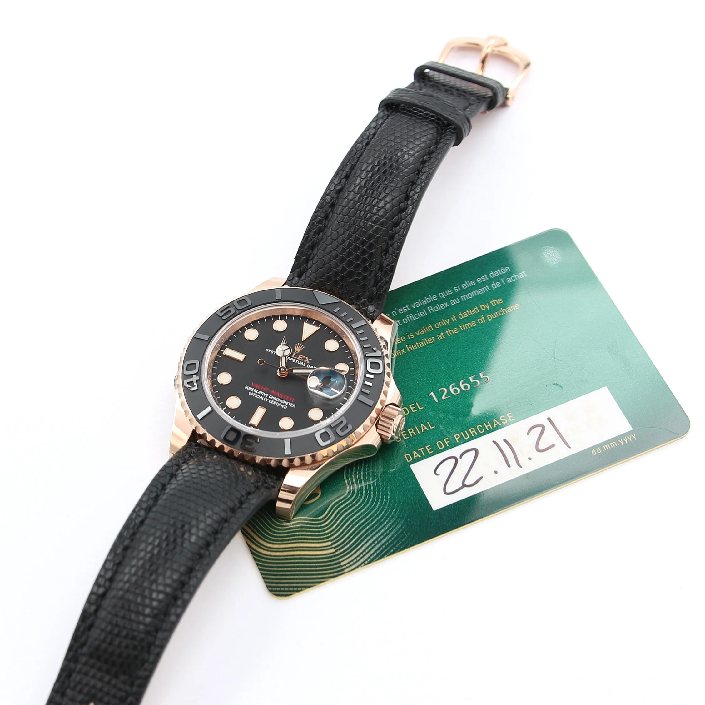Rolex Yacht-Master ref. 126655 Leather strap - 2021 - Full Set - Image 5