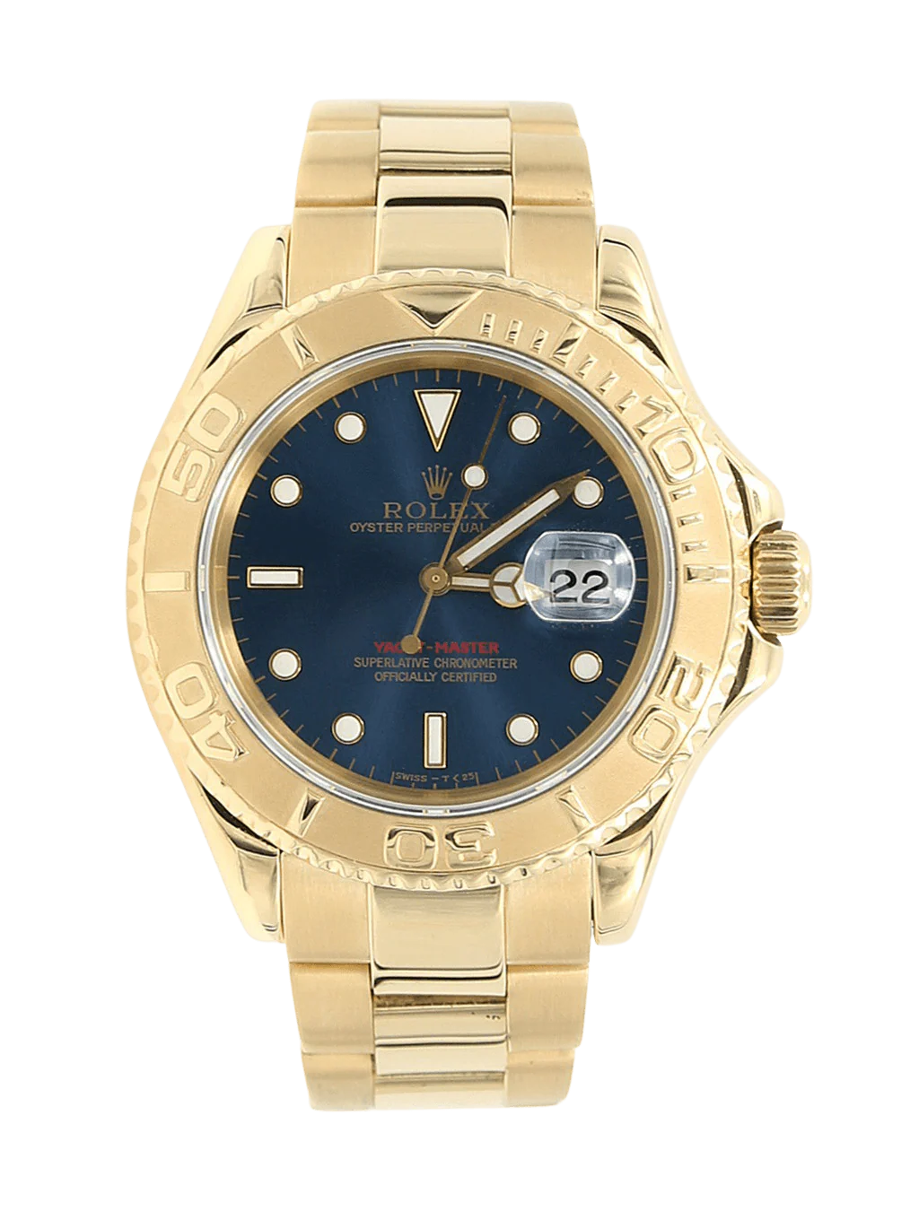 Rolex Yacht-Master ref. 16628 Blue Dial 18K Gold