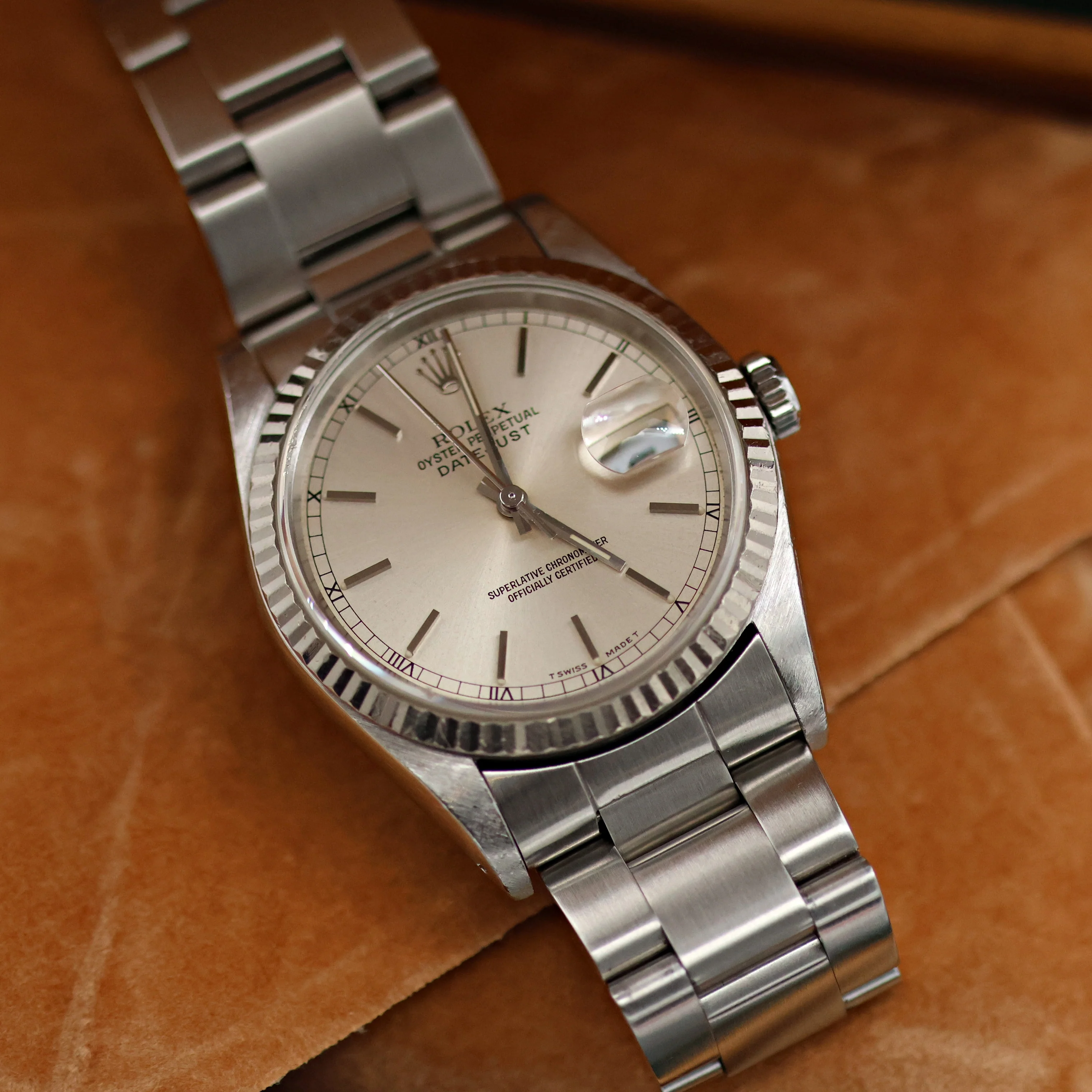 ON SALE: Rolex Datejust ref. 16234 Silver Dial (Circle Minutes) - Oyster Bracelet - Image 2