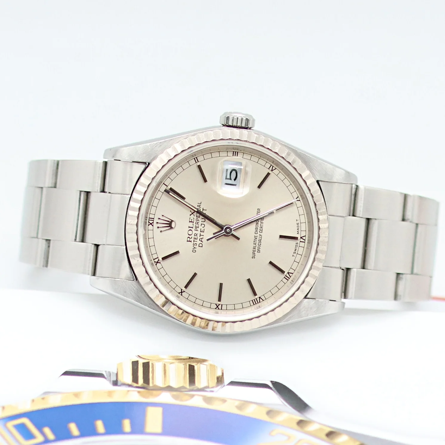 ON SALE: Rolex Datejust ref. 16234 Silver Dial (Circle Minutes) - Oyster Bracelet - Image 6