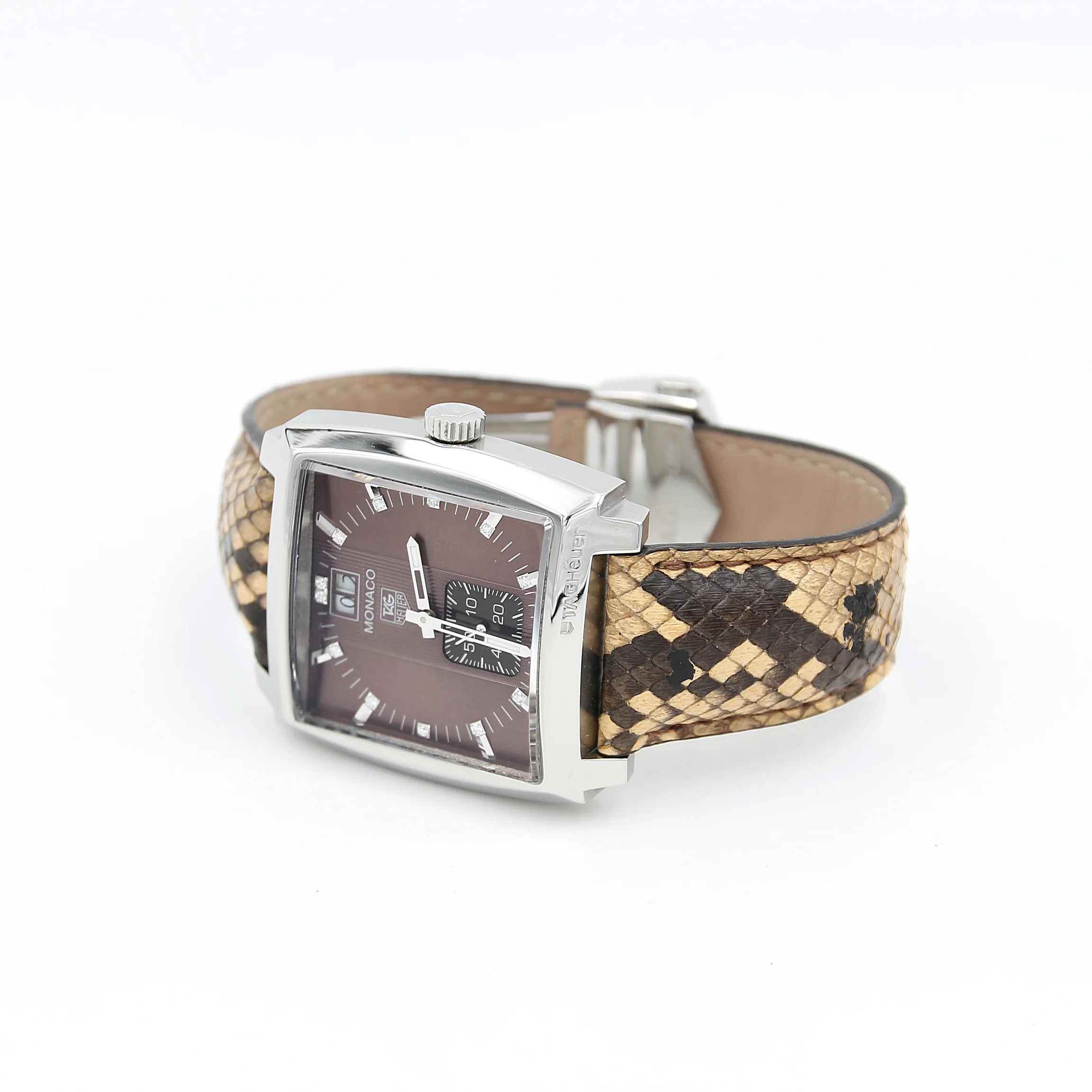 Tag Heuer Monaco Lady Grande Date ref. WAW1315.FC6217 Leather Strap - Full Set - Image 5