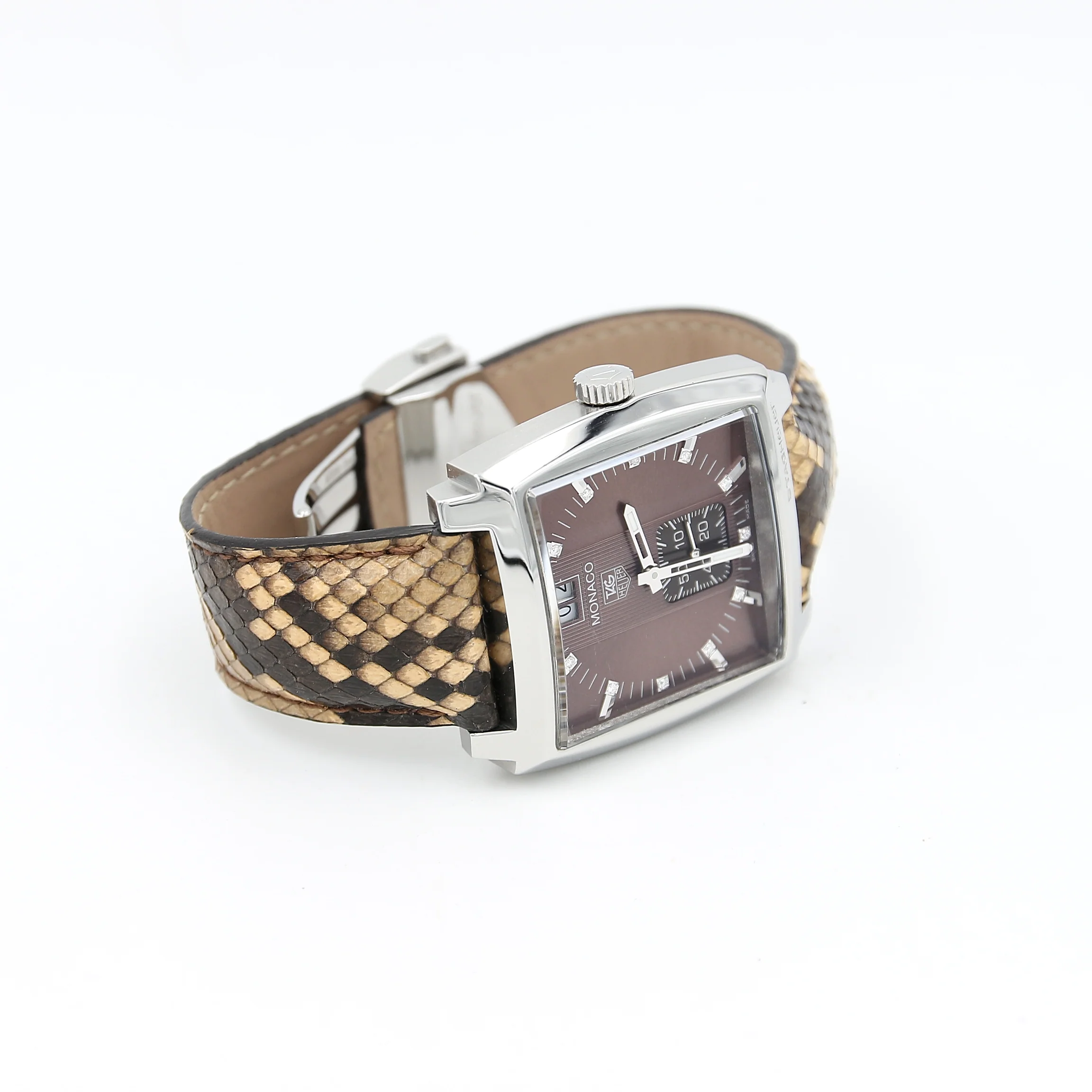 Tag Heuer Monaco Lady Grande Date ref. WAW1315.FC6217 Leather Strap - Full Set - Image 6